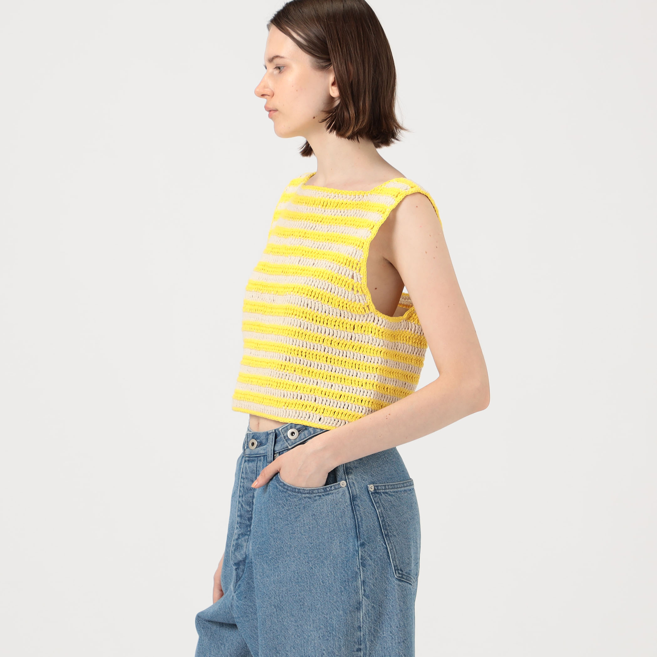 EVISU ナイロンベスト アクアブルー リップストップ イエローカモメ 42 NITTO GUACHE ベスト｜トゥモローランド 公式通販