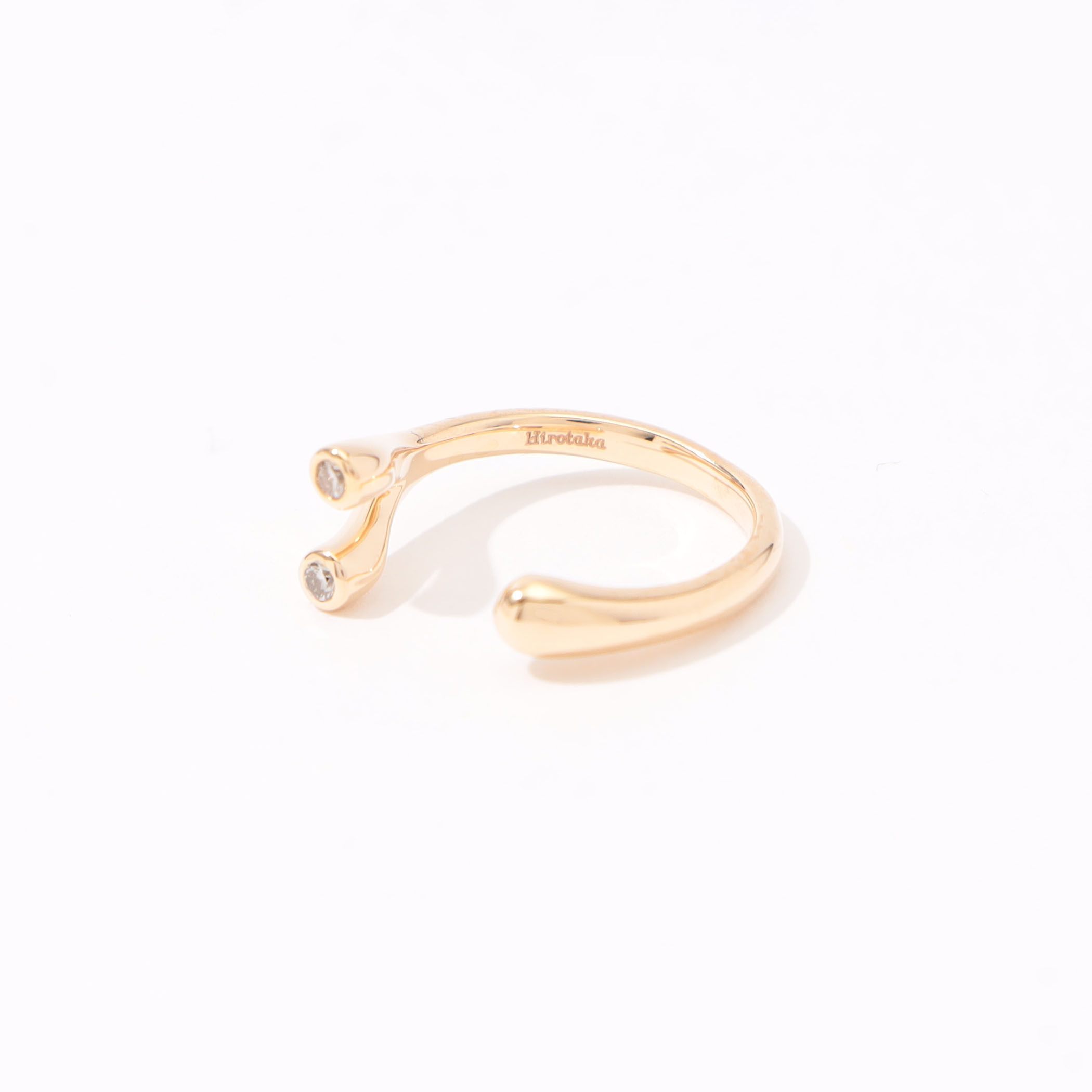 【値下げしました！】HIROTAKA DROSERA ダイヤモンド カフ リング DROSERA ダイヤモンド カフ リング DS03KDR