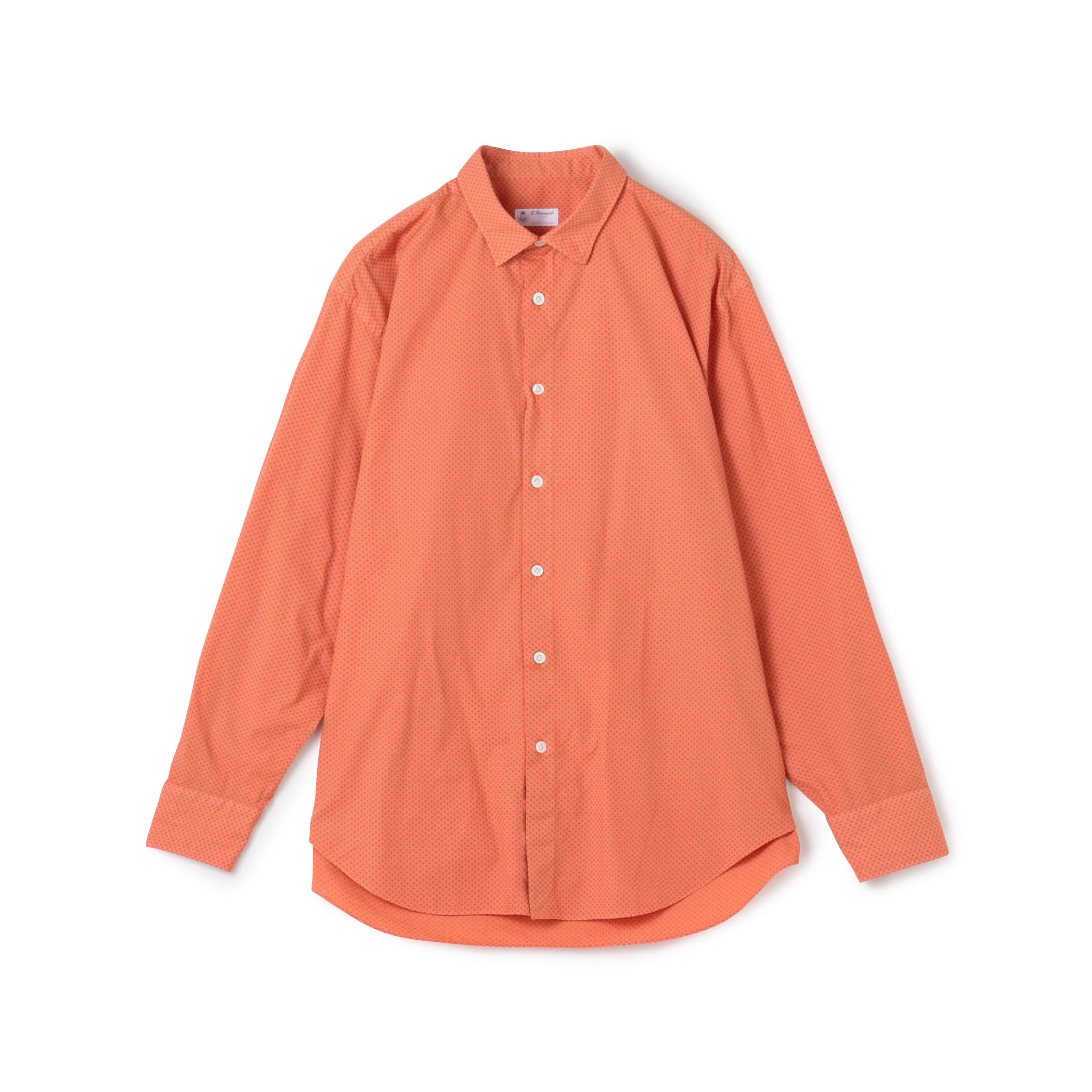 ERRICO FORMICOLA コットン レギュラーカラー ドットシャツ