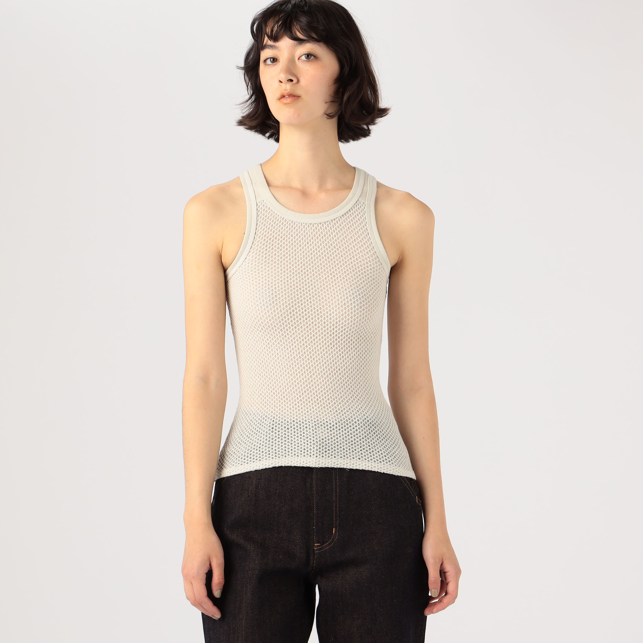 FUMIKA UCHIDA STRETCH MESH TANK TOP｜トゥモローランド 公式通販