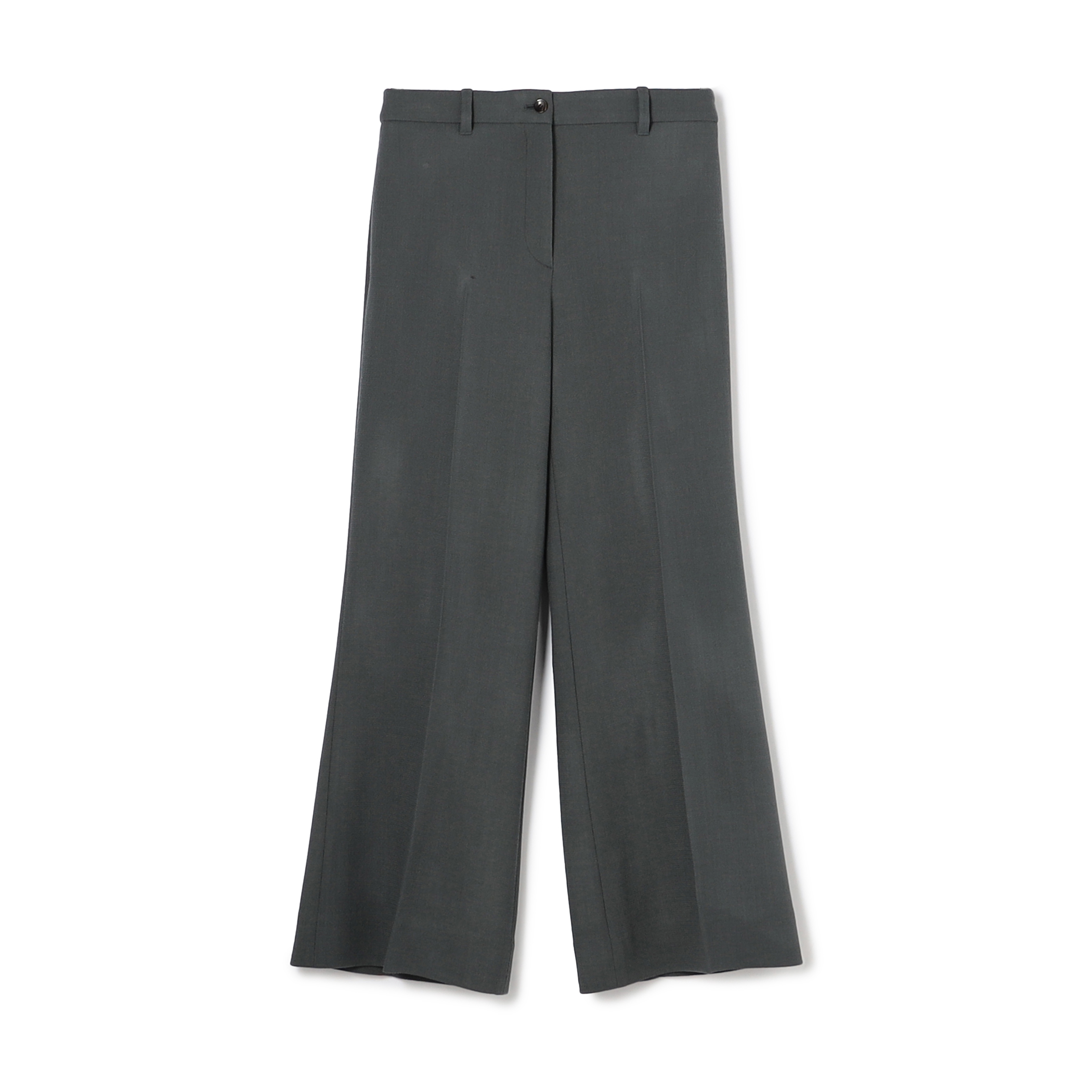 ナチュラルストレッチウール セミフレアパンツ