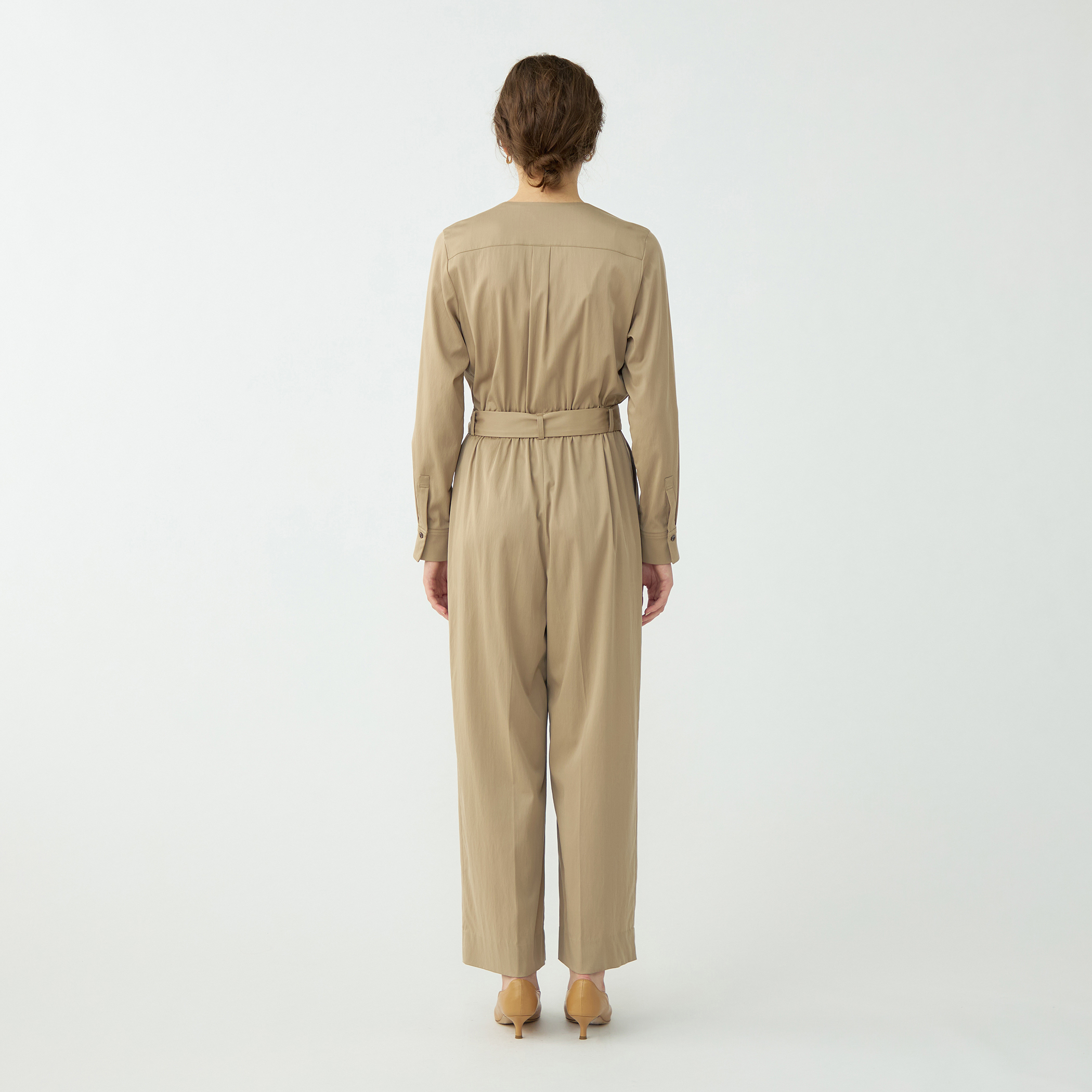 ドレーピーツイル Vネックオールインワン｜トゥモローランド 公式通販