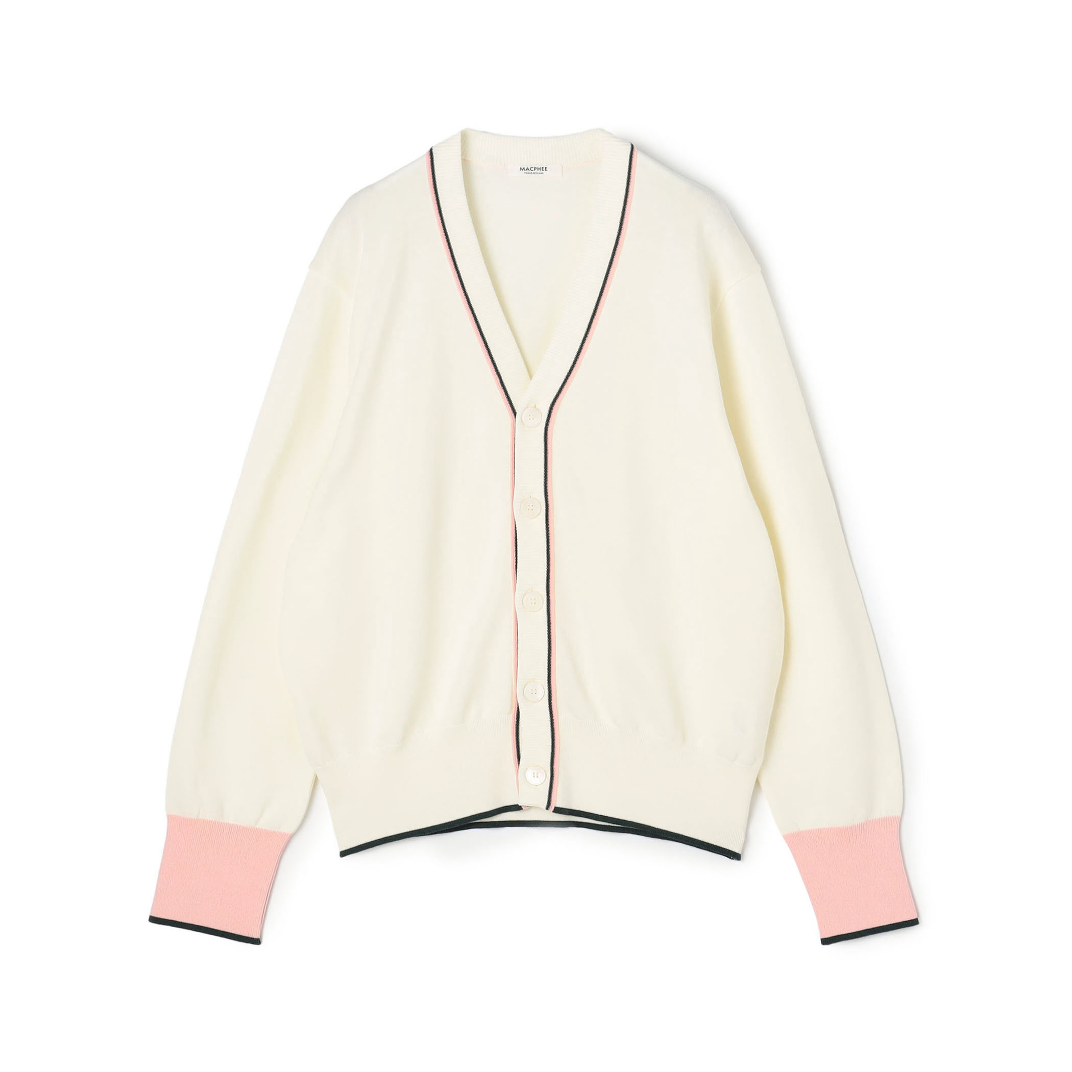 ドライコットン Vネックカーディガン