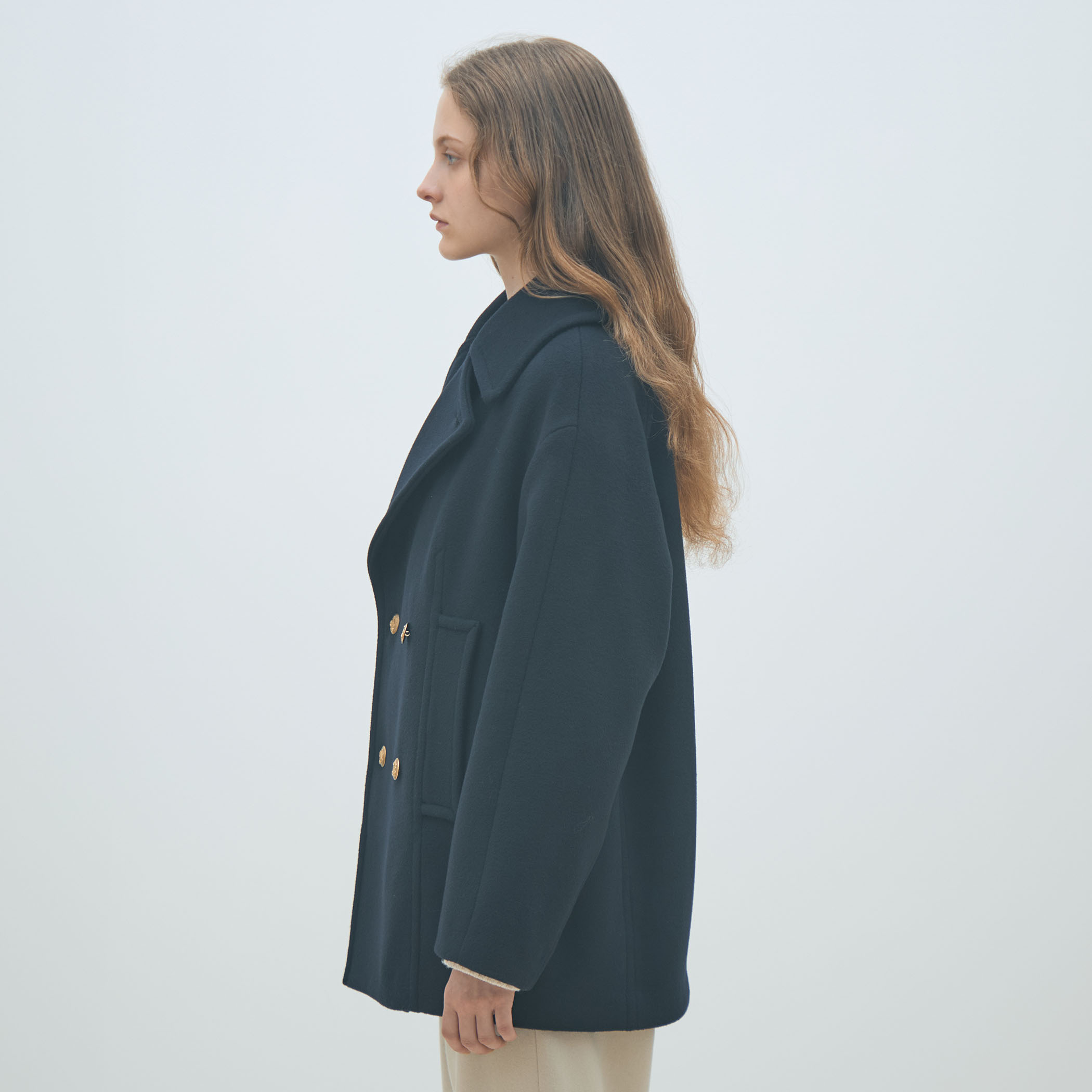 メルトンビーバー Pコート｜トゥモローランド 公式通販