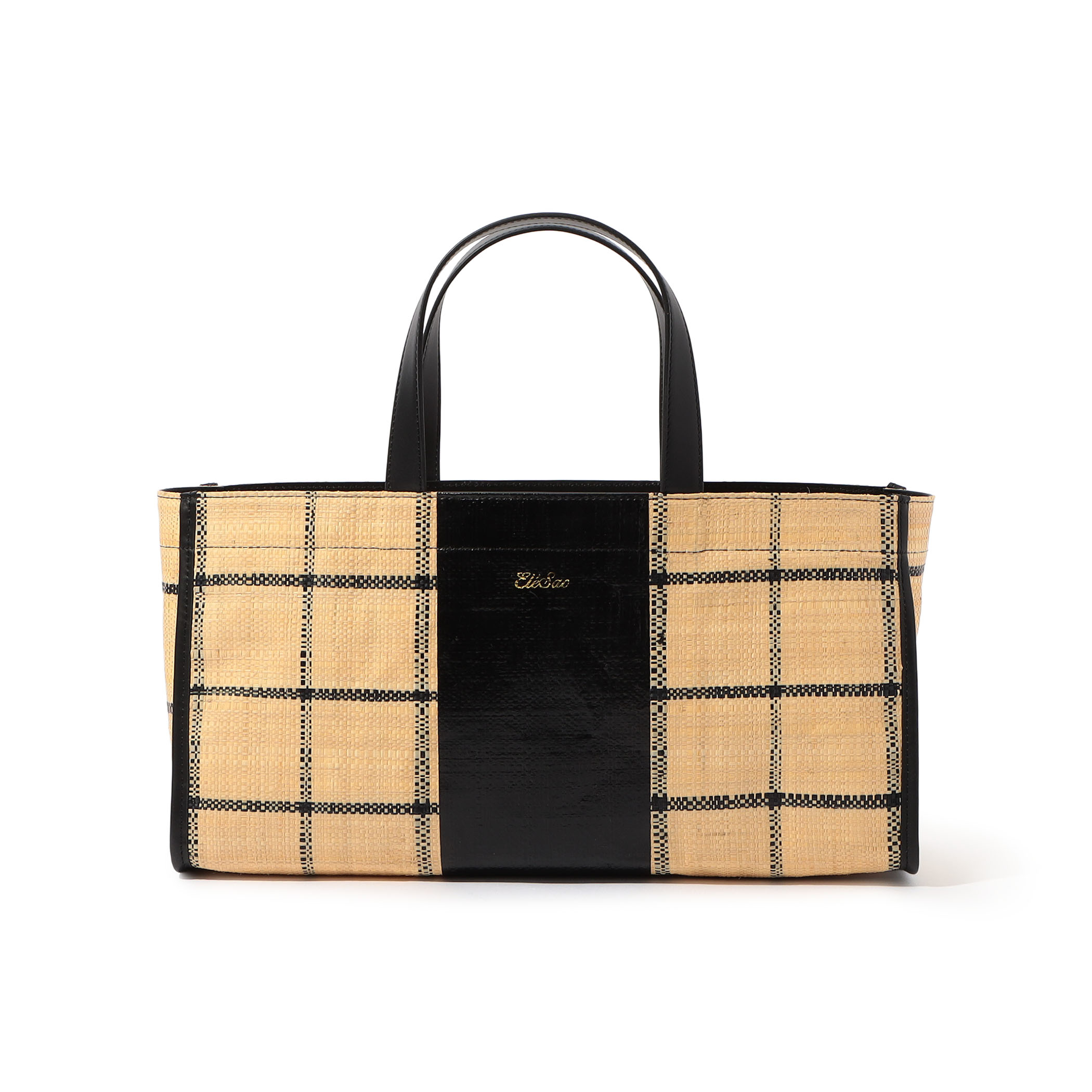 Ele`Sac CHECK WIDE TOTE バッグ