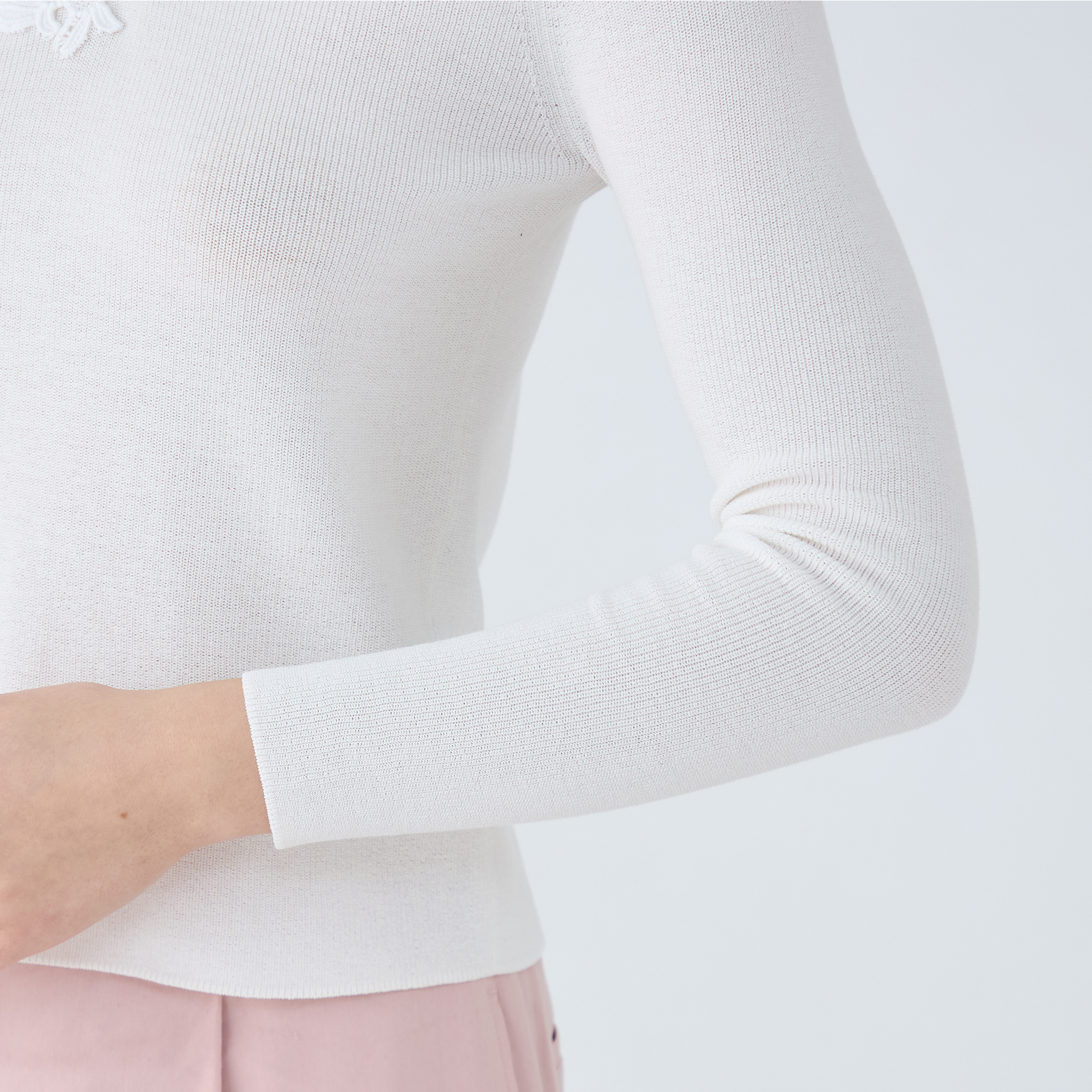 Ballsey - ボールジー 25SS レーステープコンビ Vネックプル