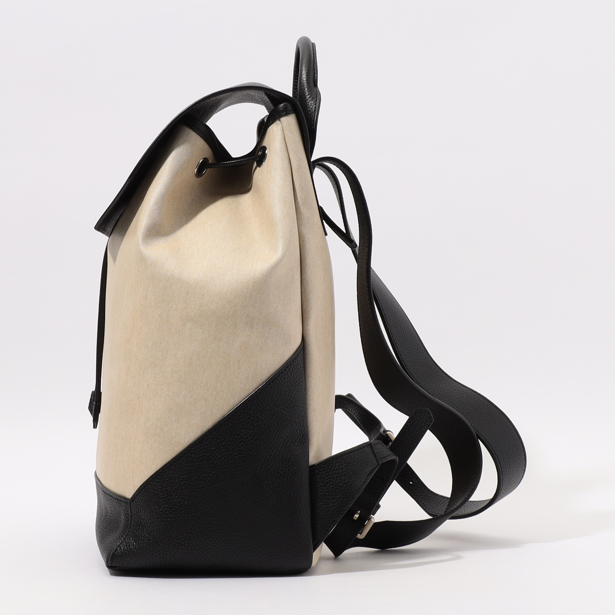 TOMORROWLAND キャンバスレザーコンビ バックパック｜トゥモローランド