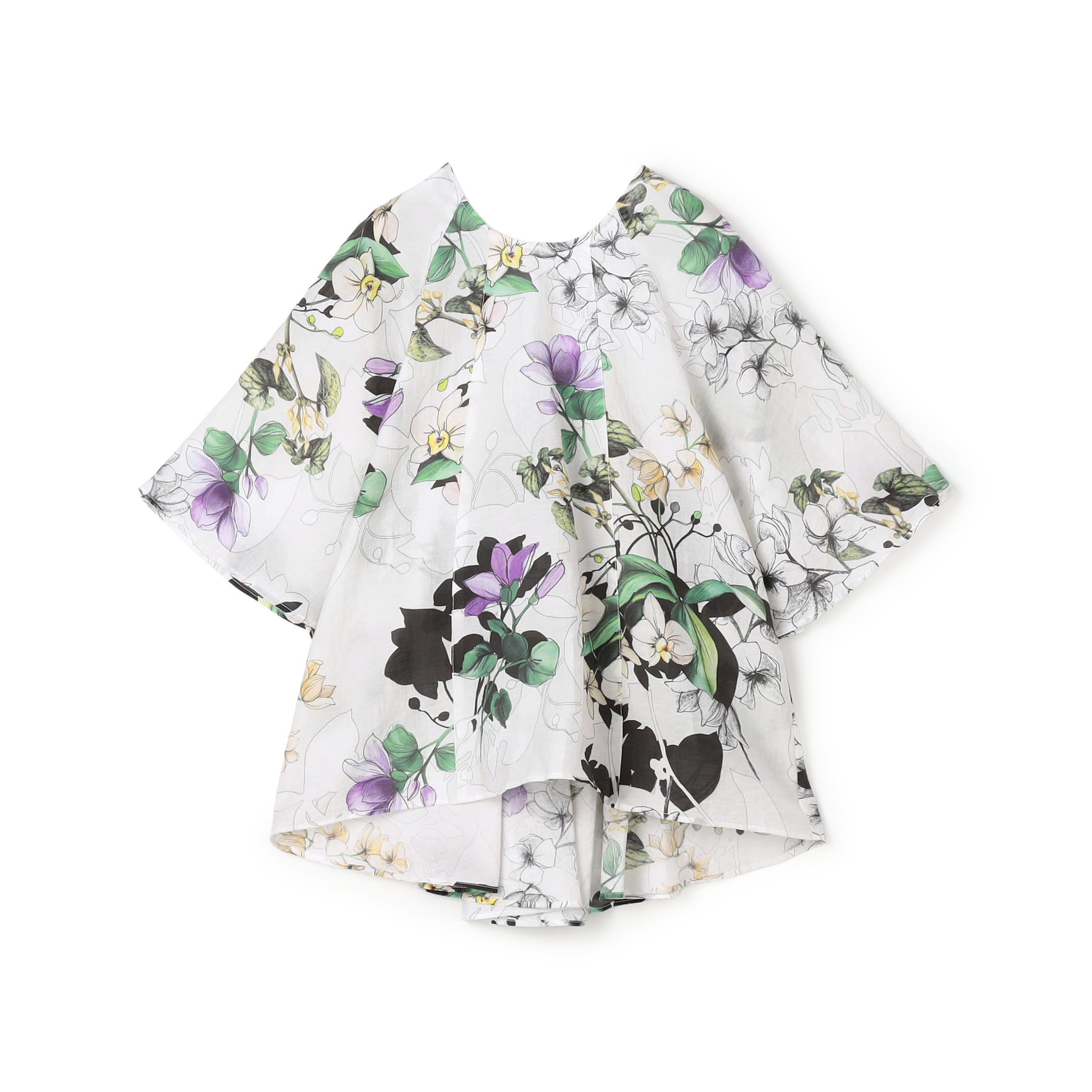 WRITEWELL bouquet 2WAYワイドプルオーバーブラウス