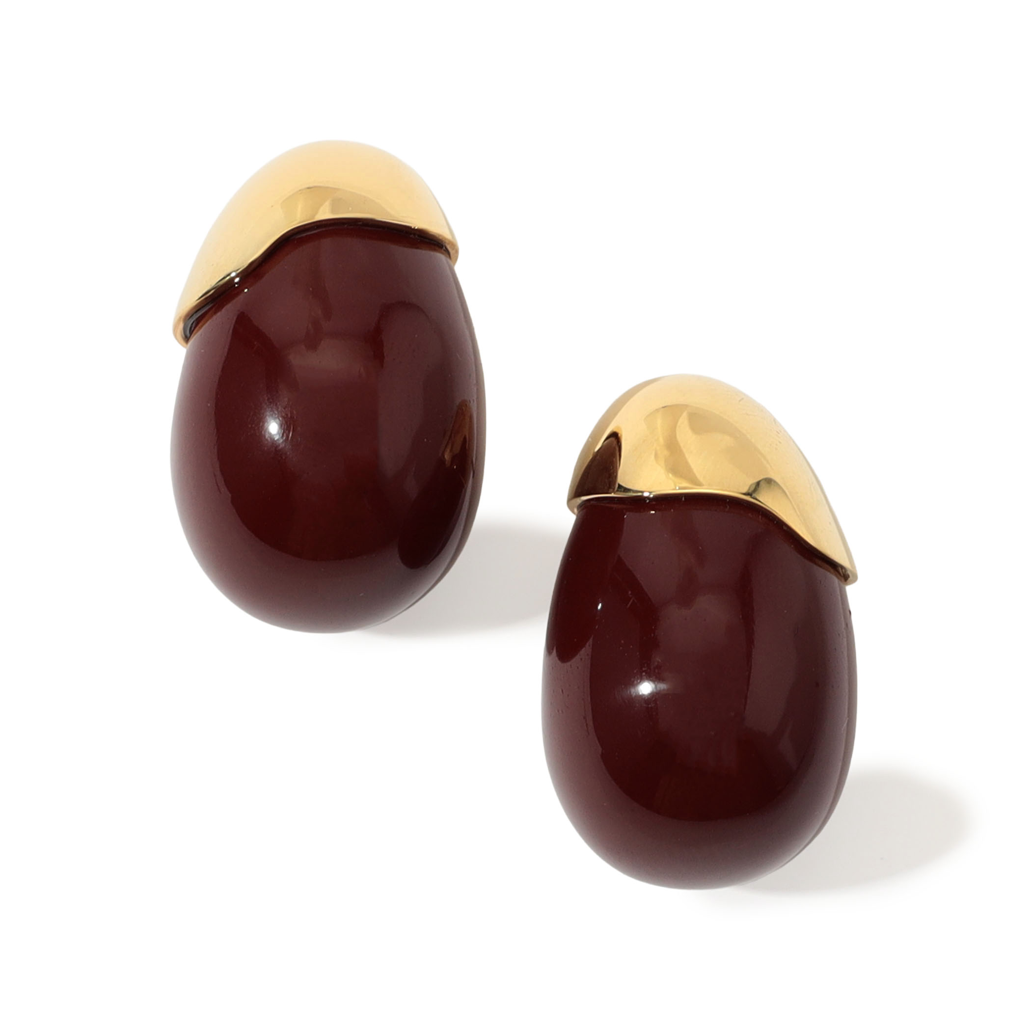 Lizzie Fortunato TORO ER IN AUBERGINE ピアス