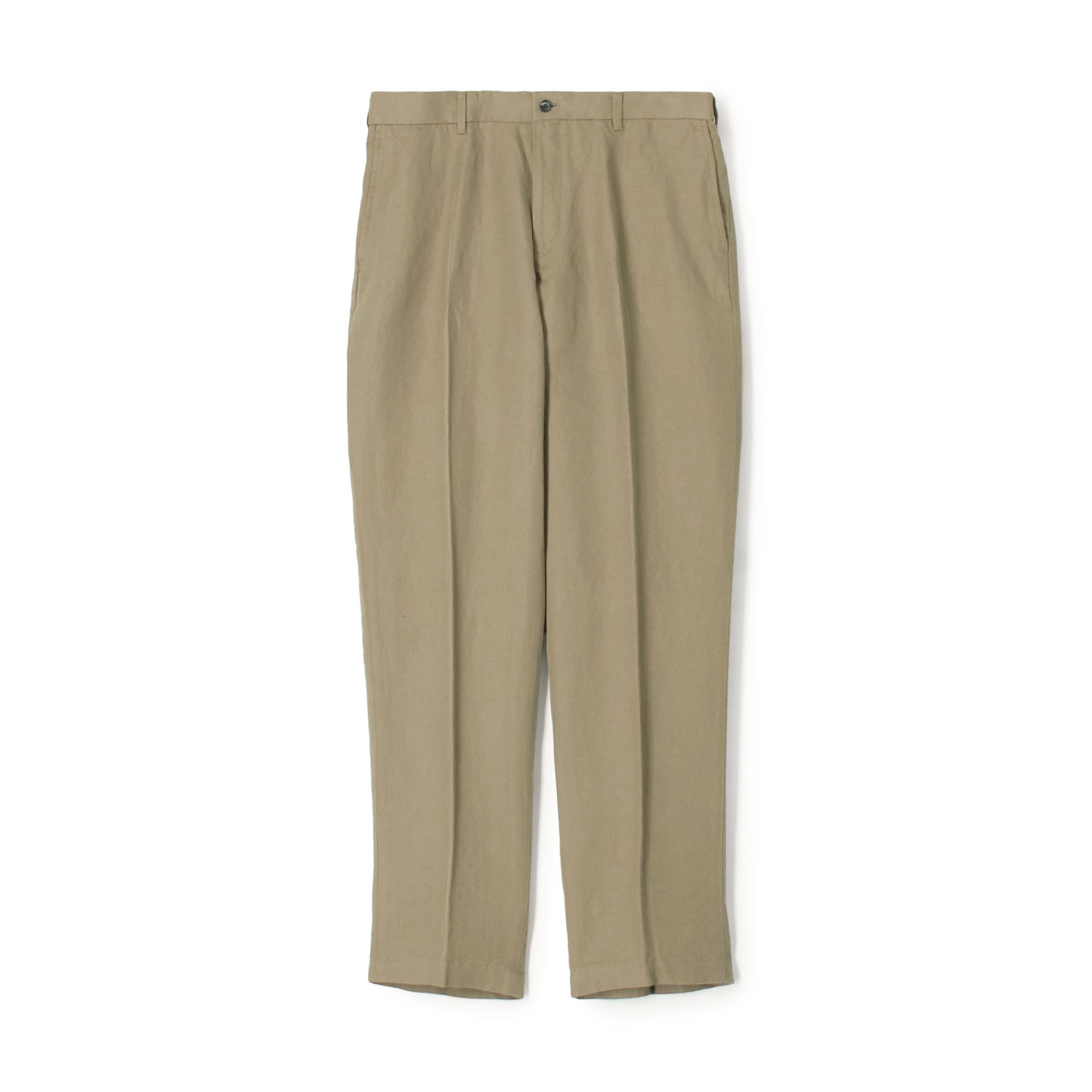 リネンコットン サイドアジャスター ノープリーツパンツ SONDRIO