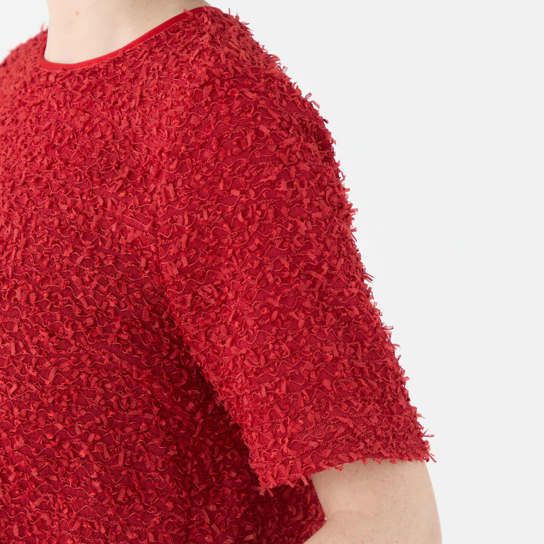 ファンシーヤーンツイード ショートTブラウス｜トゥモローランド 公式通販