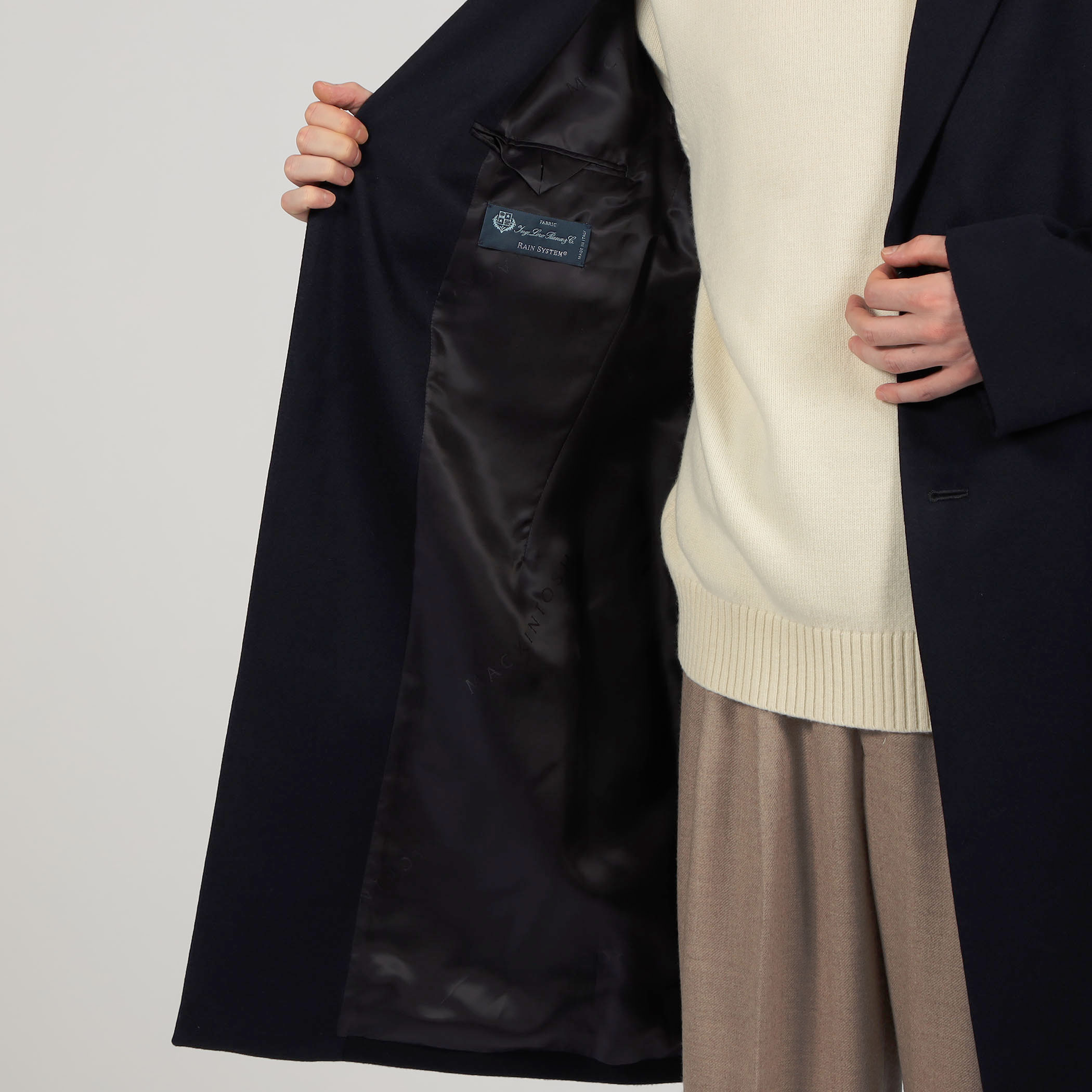 MACKINTOSH NEW STANLEY Loro Piana STORM SYSTEM ウールチェスター