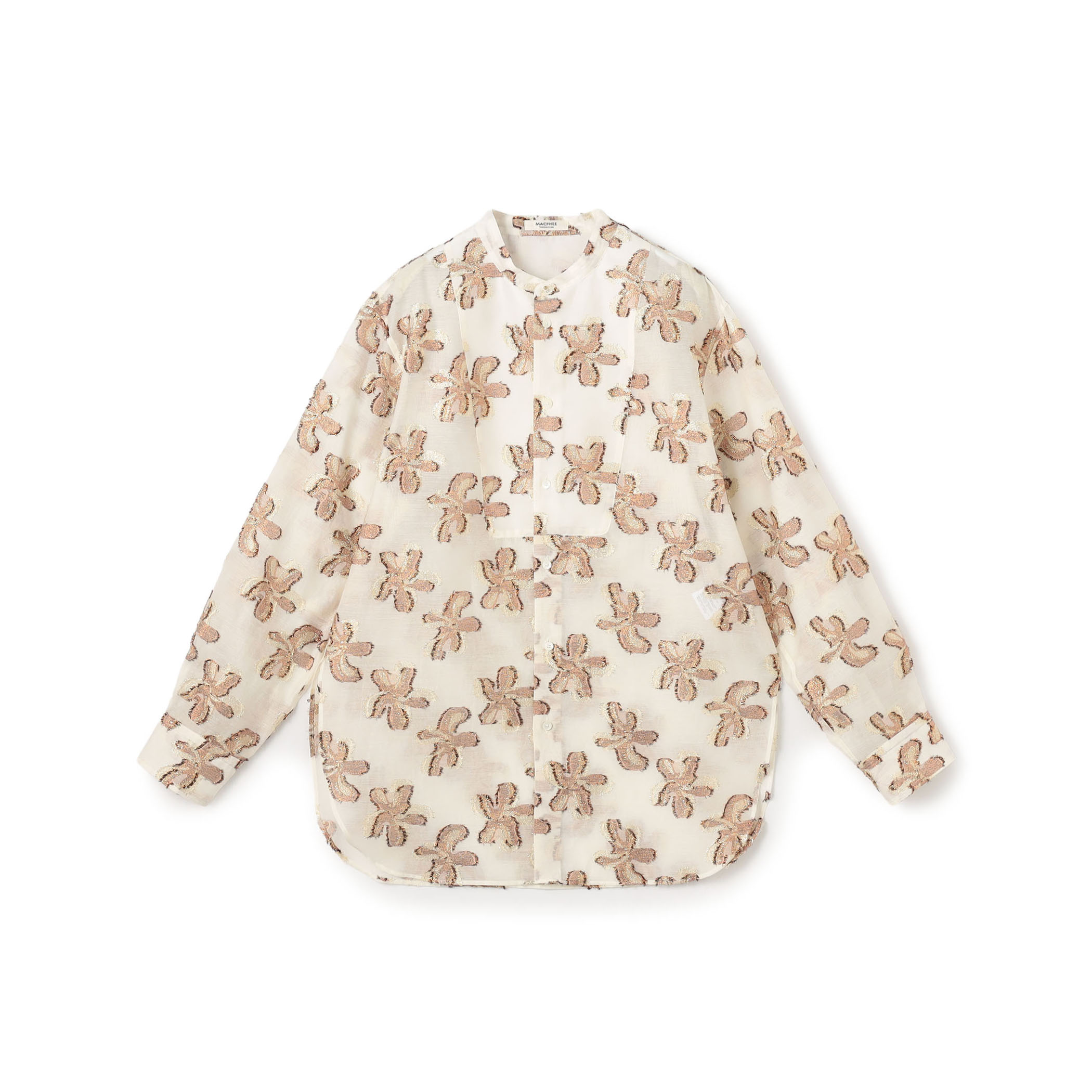 バイカラージャカード ボザムチュニックシャツ