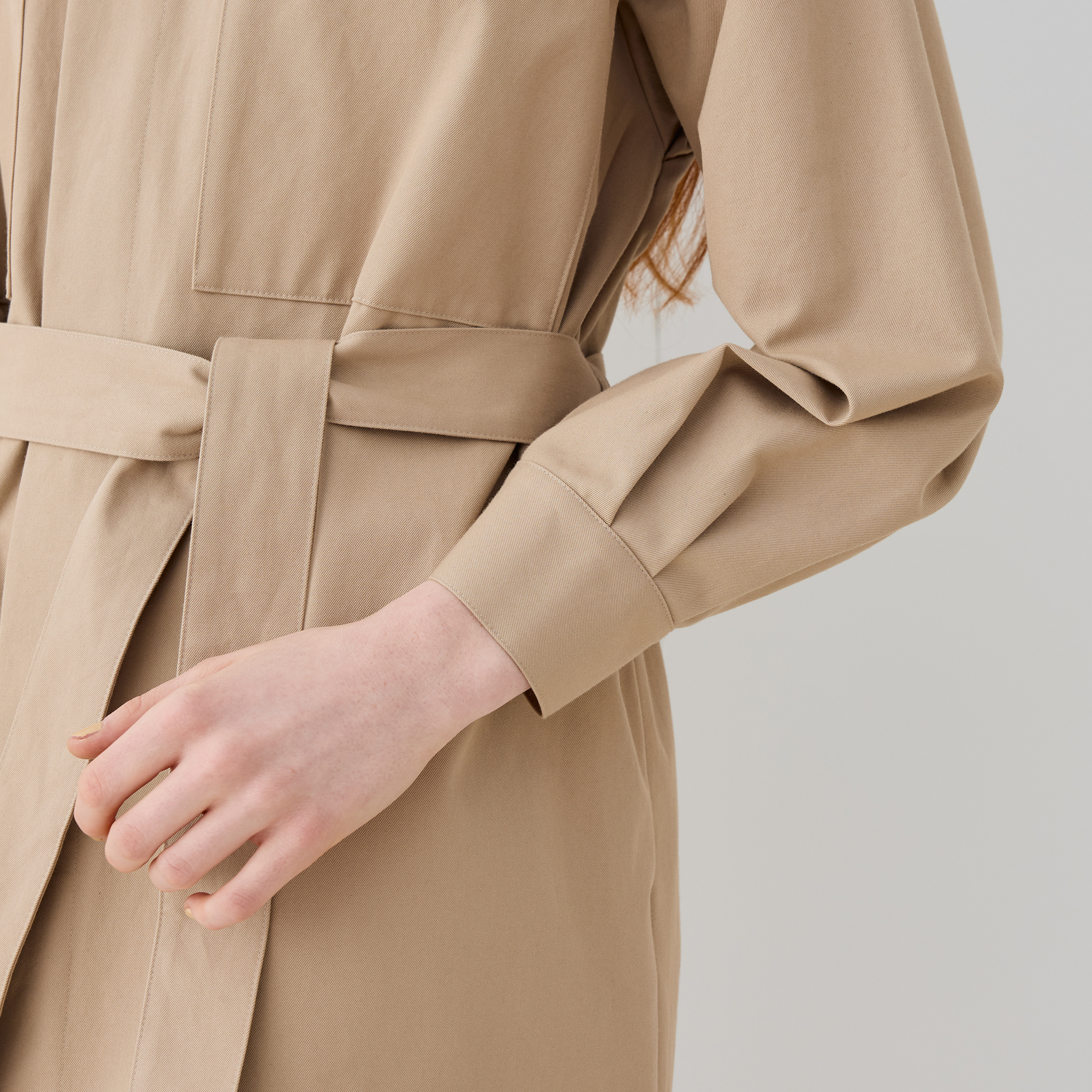 ドライコットンギャバジン フロントポケットコート｜トゥモローランド