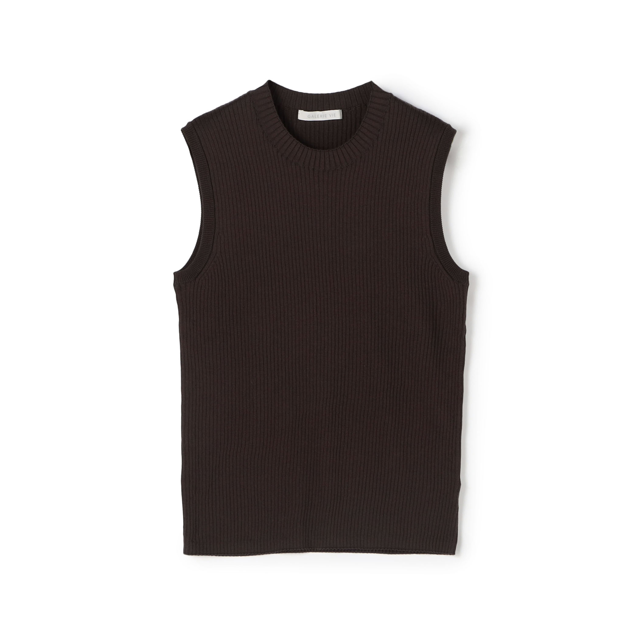 ギザコットンリブノースリーブプルオーバー