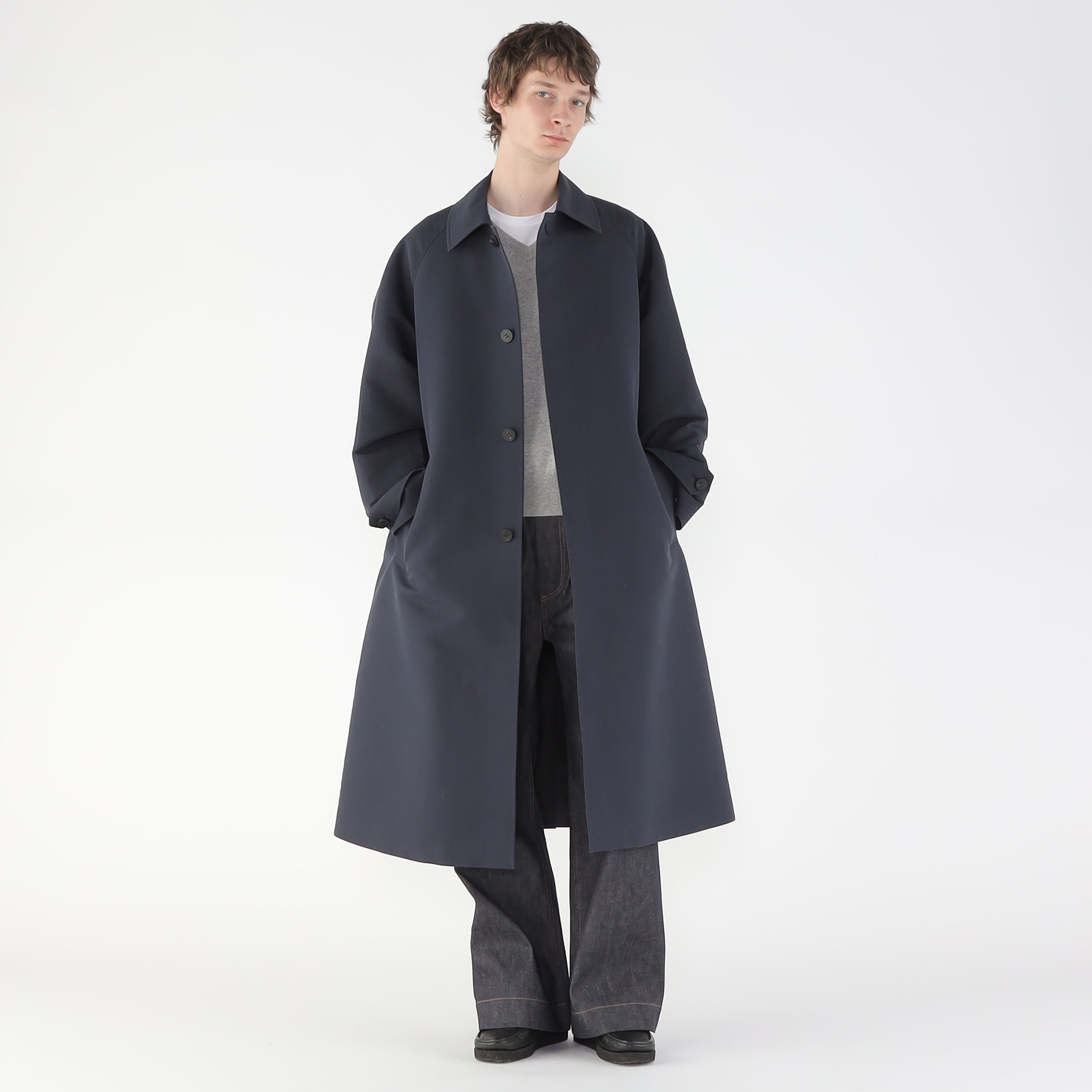 ウールコットンダブルクロス バルカラーコート｜トゥモローランド 公式通販