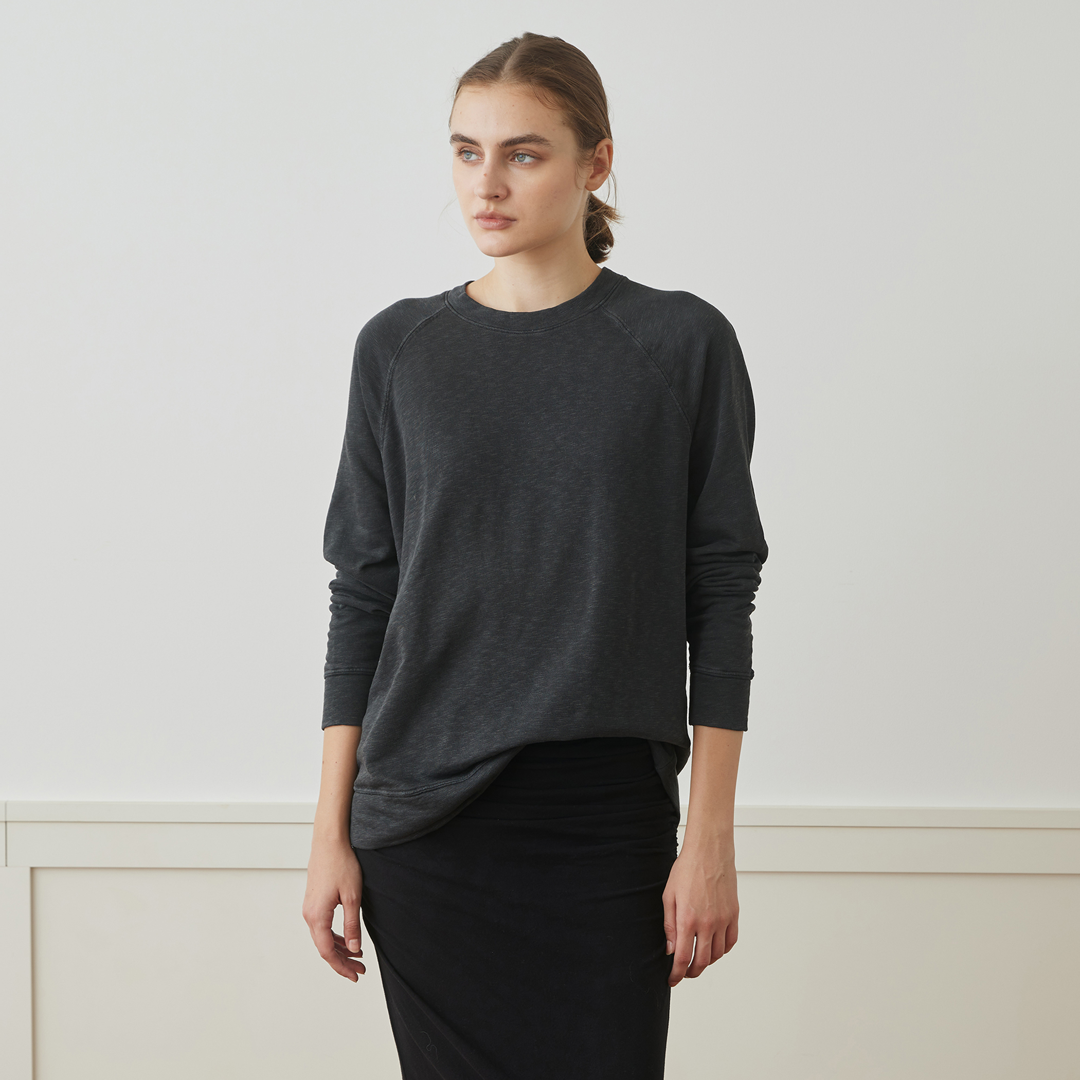 バックパイルスエット ラグランスリーブプルオーバー WXA3657