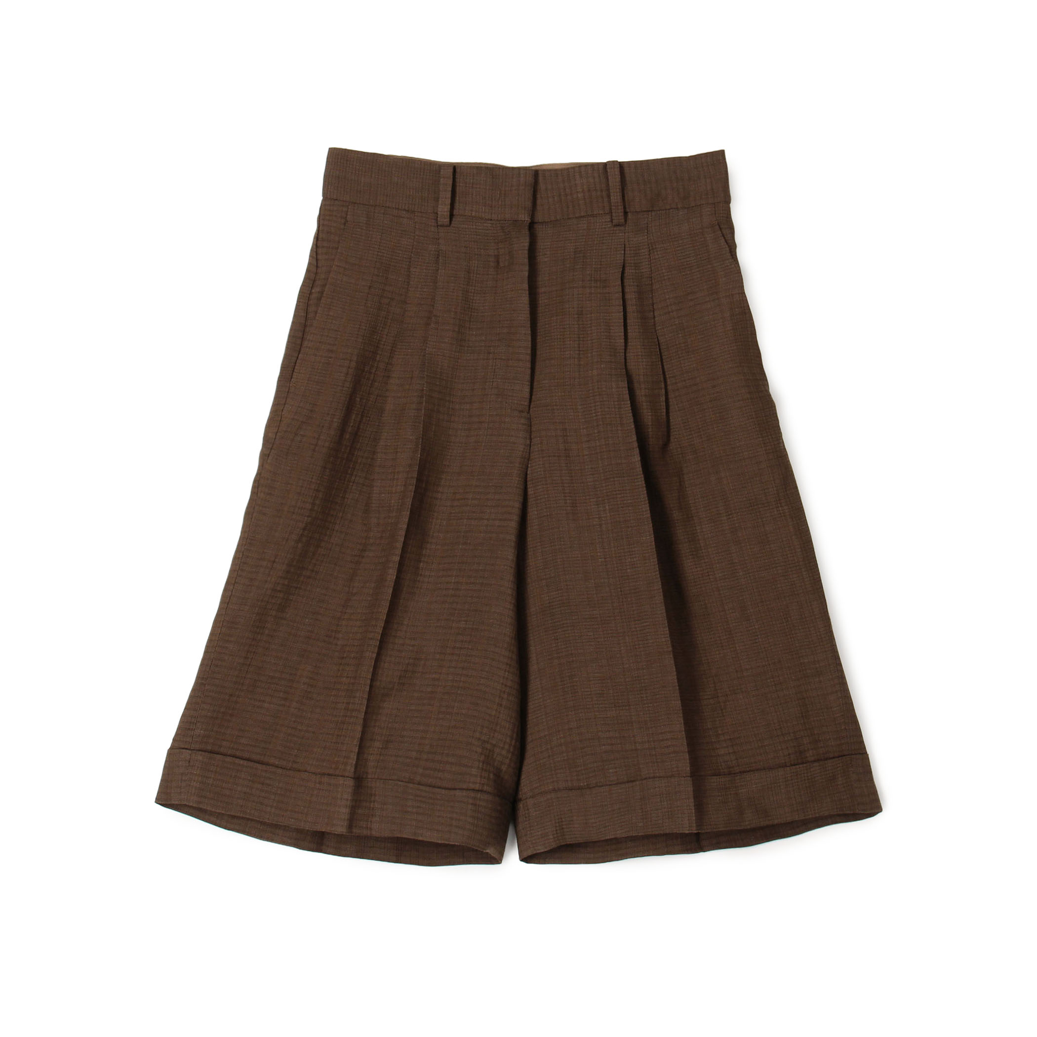 【WEB先行予約】レーヨンリネンブッチャー バミューダパンツ