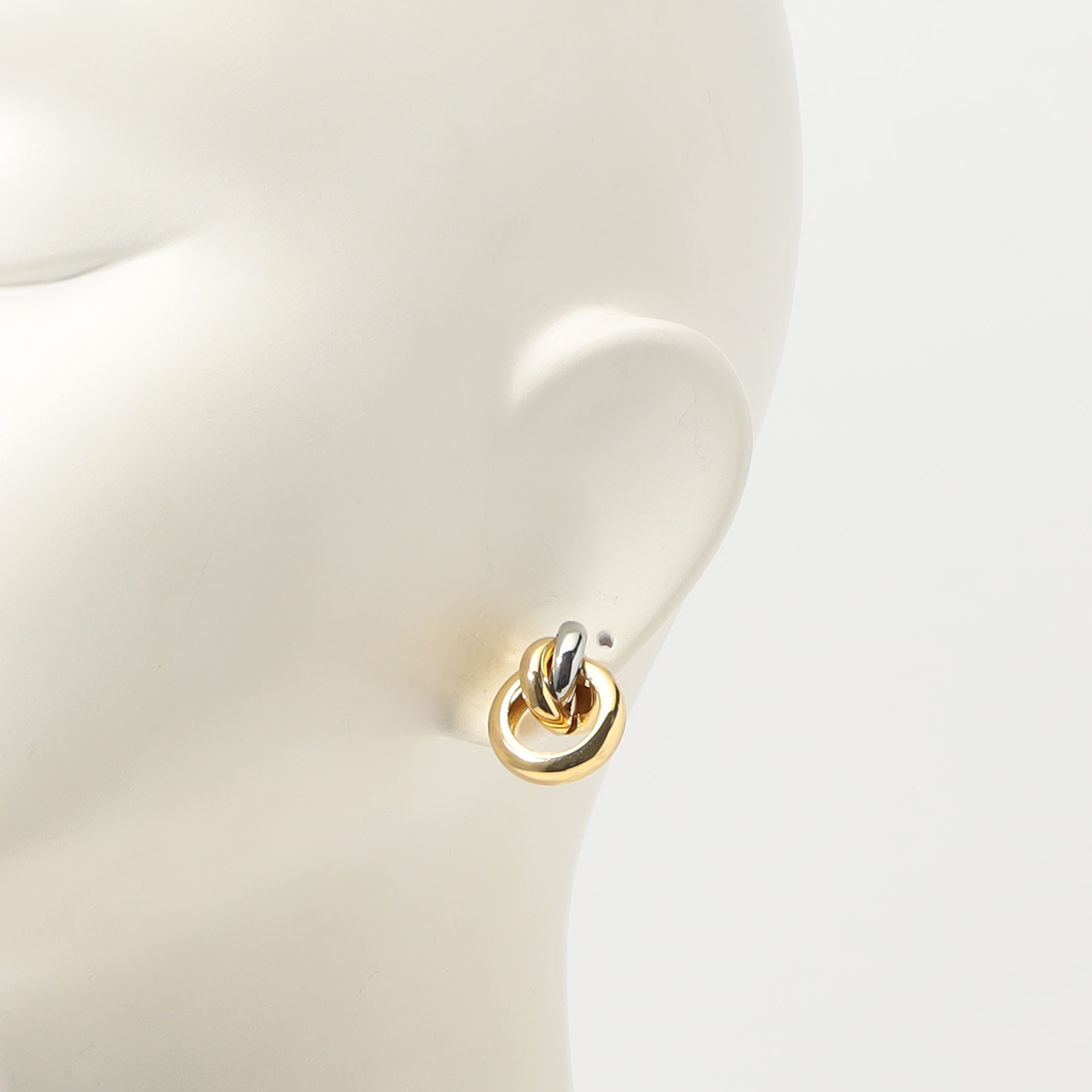 Kenneth Jay Lane G&S Knot Top Hoops ピアス｜トゥモローランド 公式通販