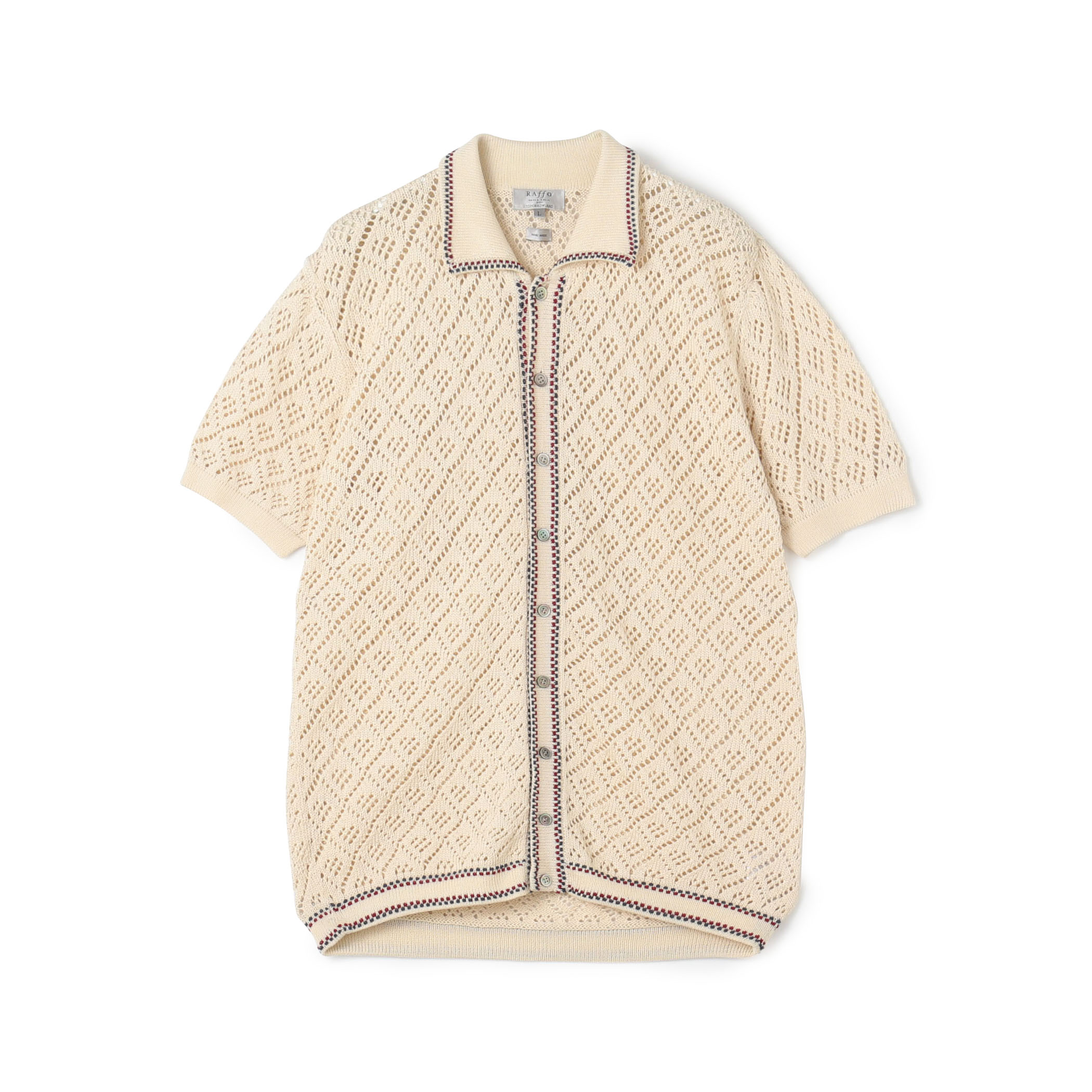 【別注】Raffa Molina コットン ニットシャツ