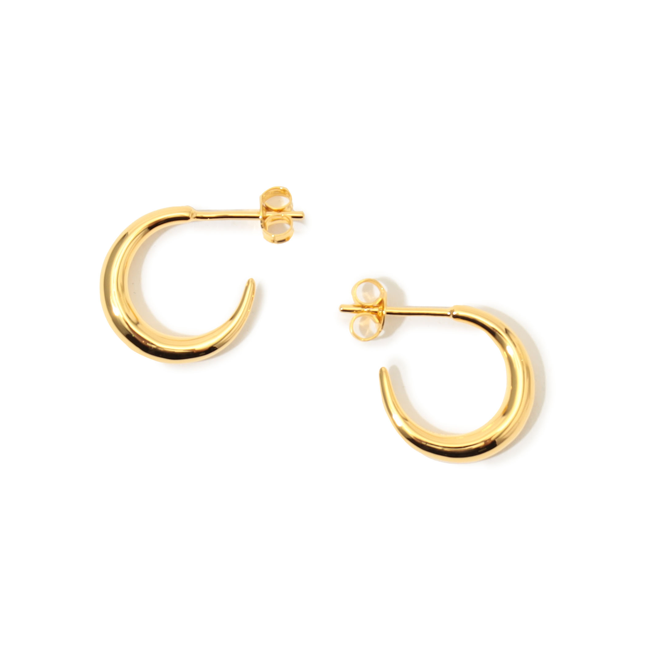 Otiumberg. Small Graduated hoop ゴールド ピアス