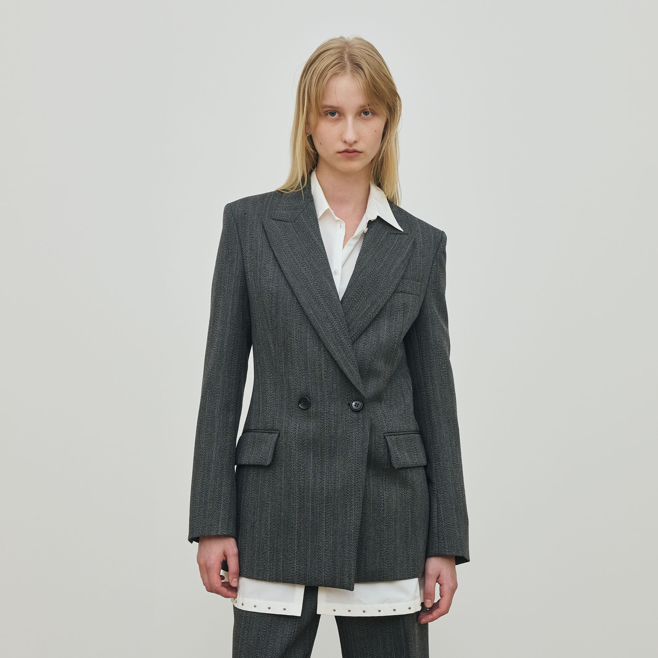 シェトランドへリンボーン テーラードジャケット｜トゥモローランド