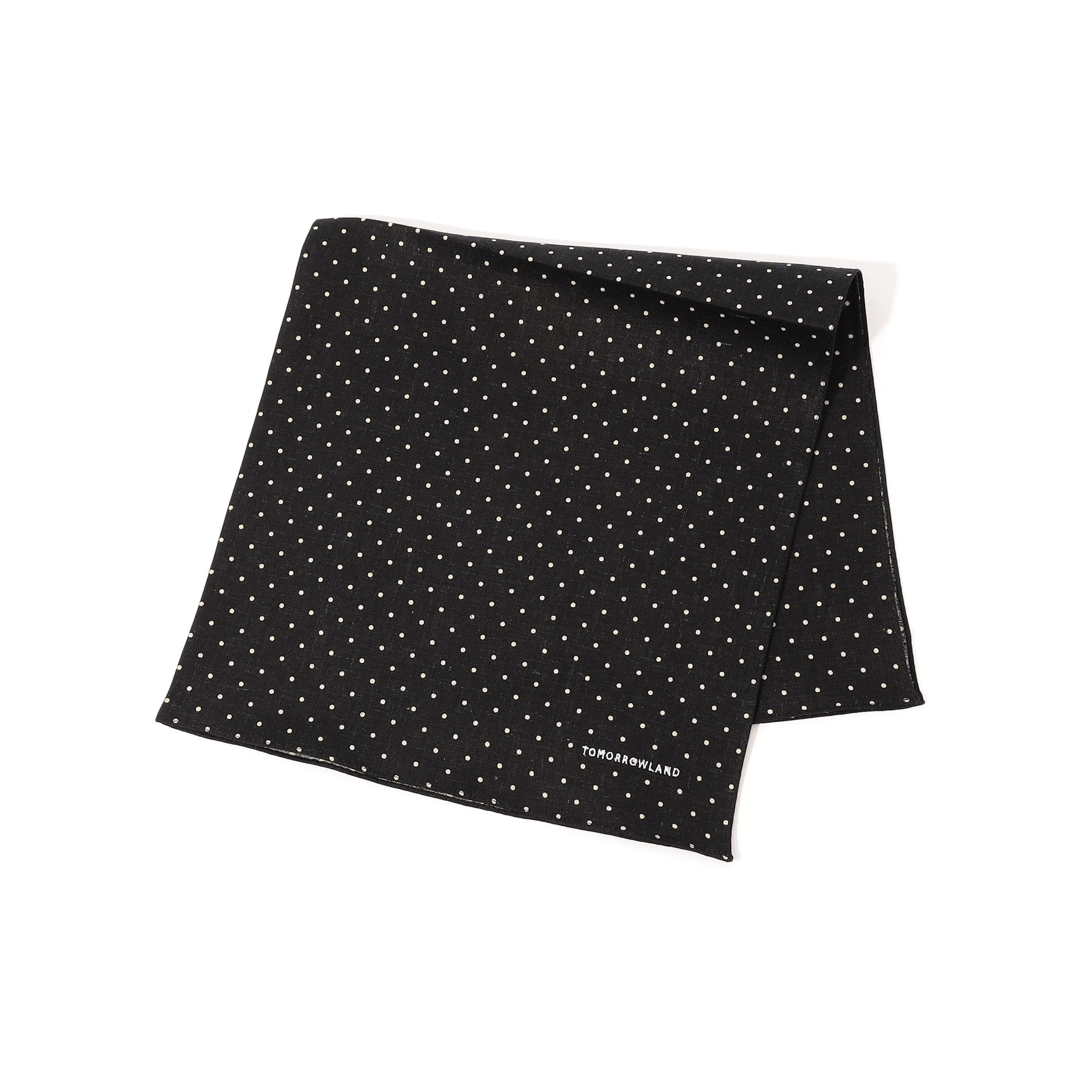 TOMORROWLAND コットンリネン ドットハンカチ