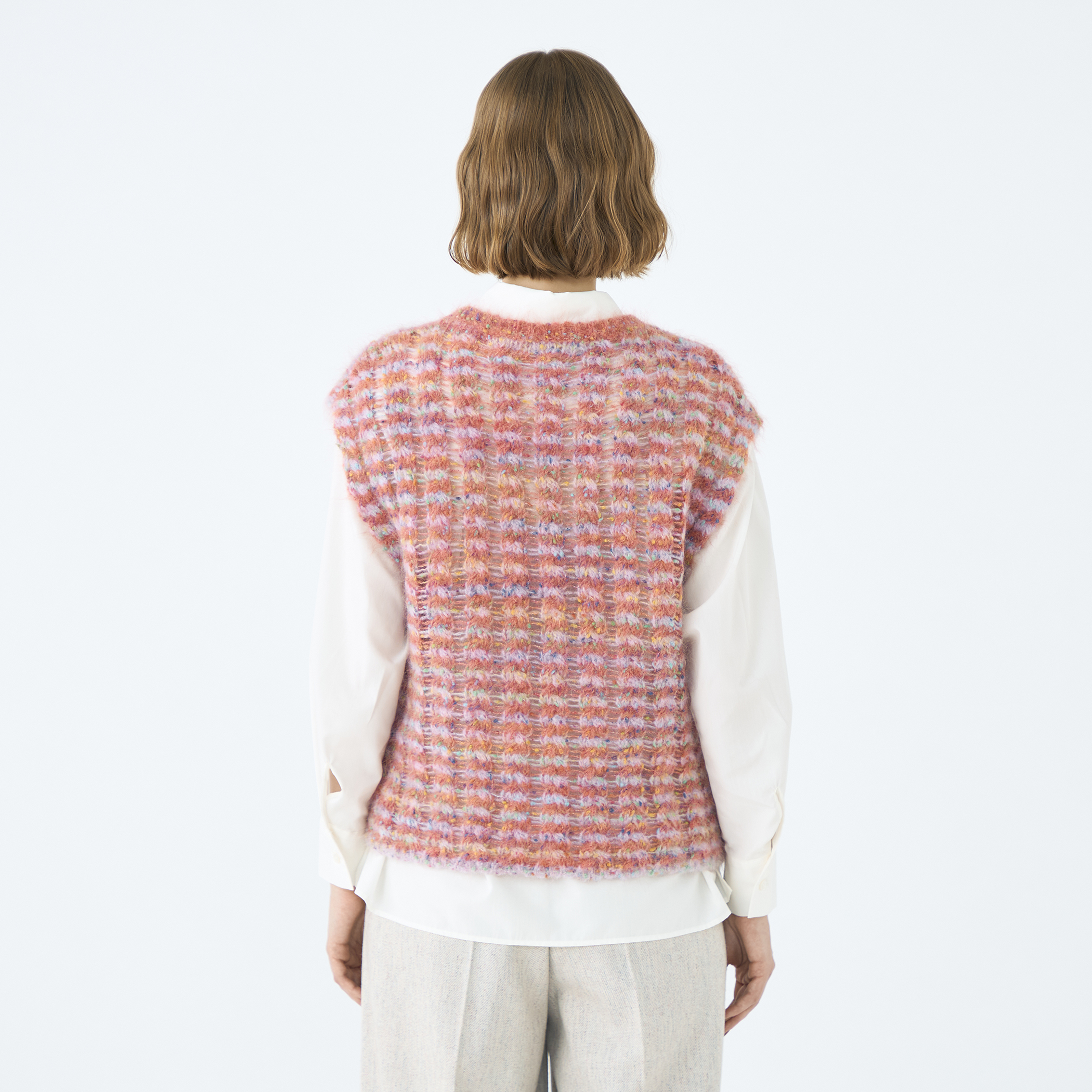 ミックスボーダー クルーネックベスト｜トゥモローランド 公式通販