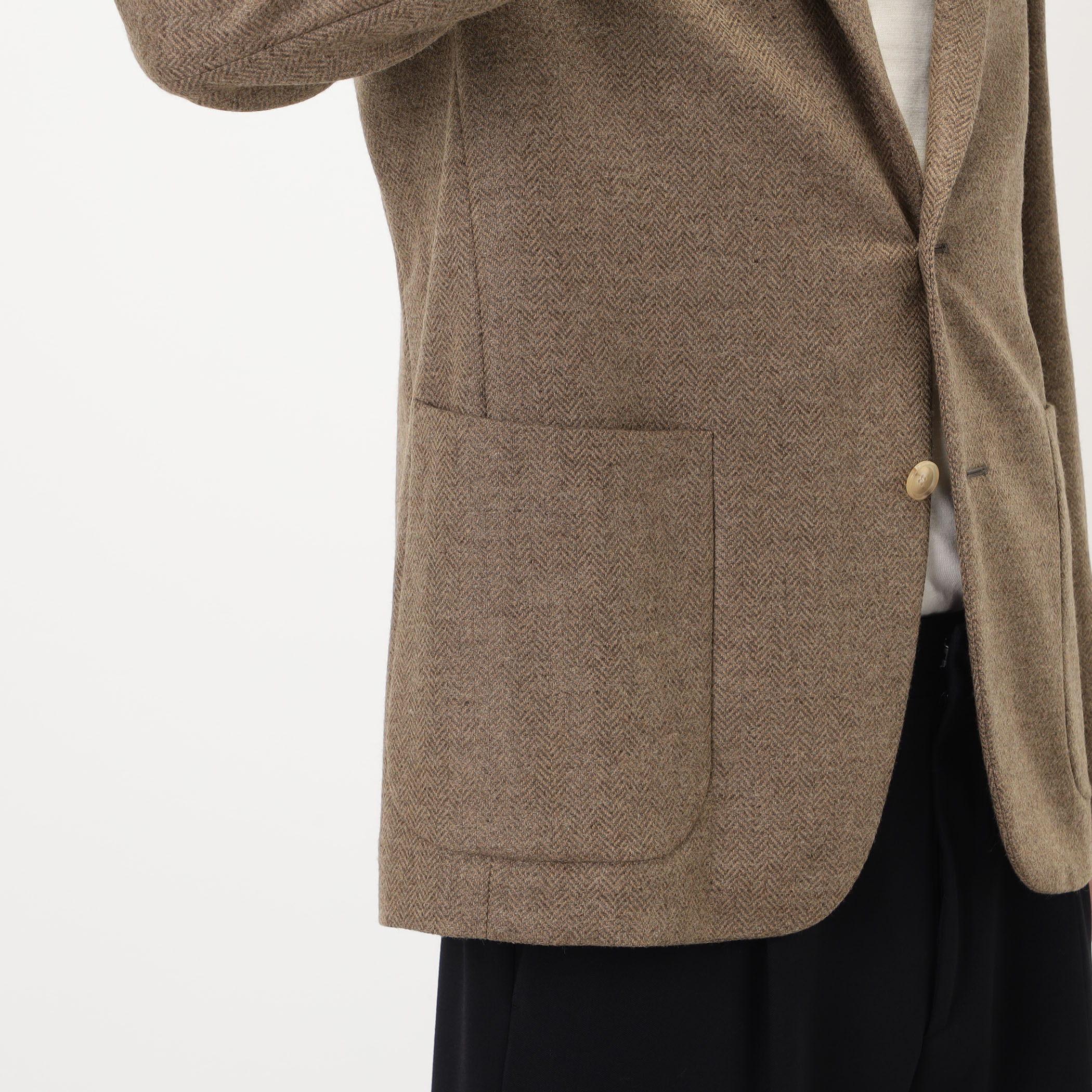 CARUSO ZERO JACKET シングルブレステッド2Bジャケット