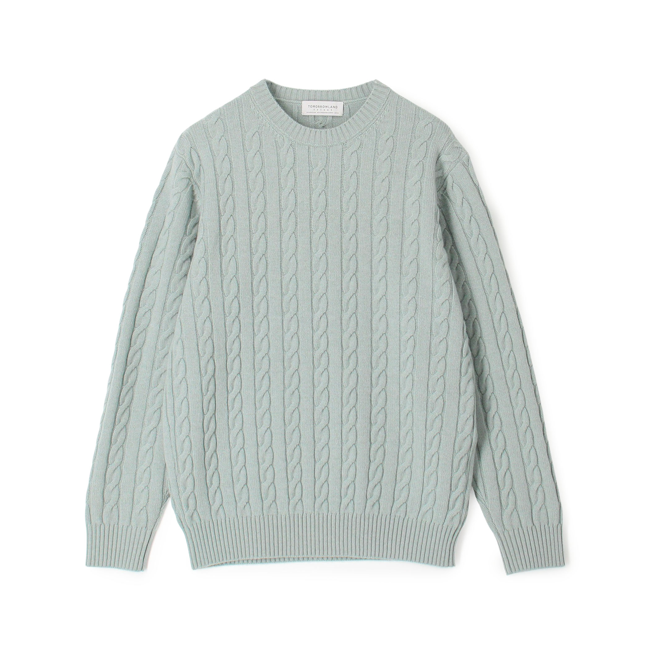 TOMORROWLAND tricot スーパーファインラムウール ケーブルニット