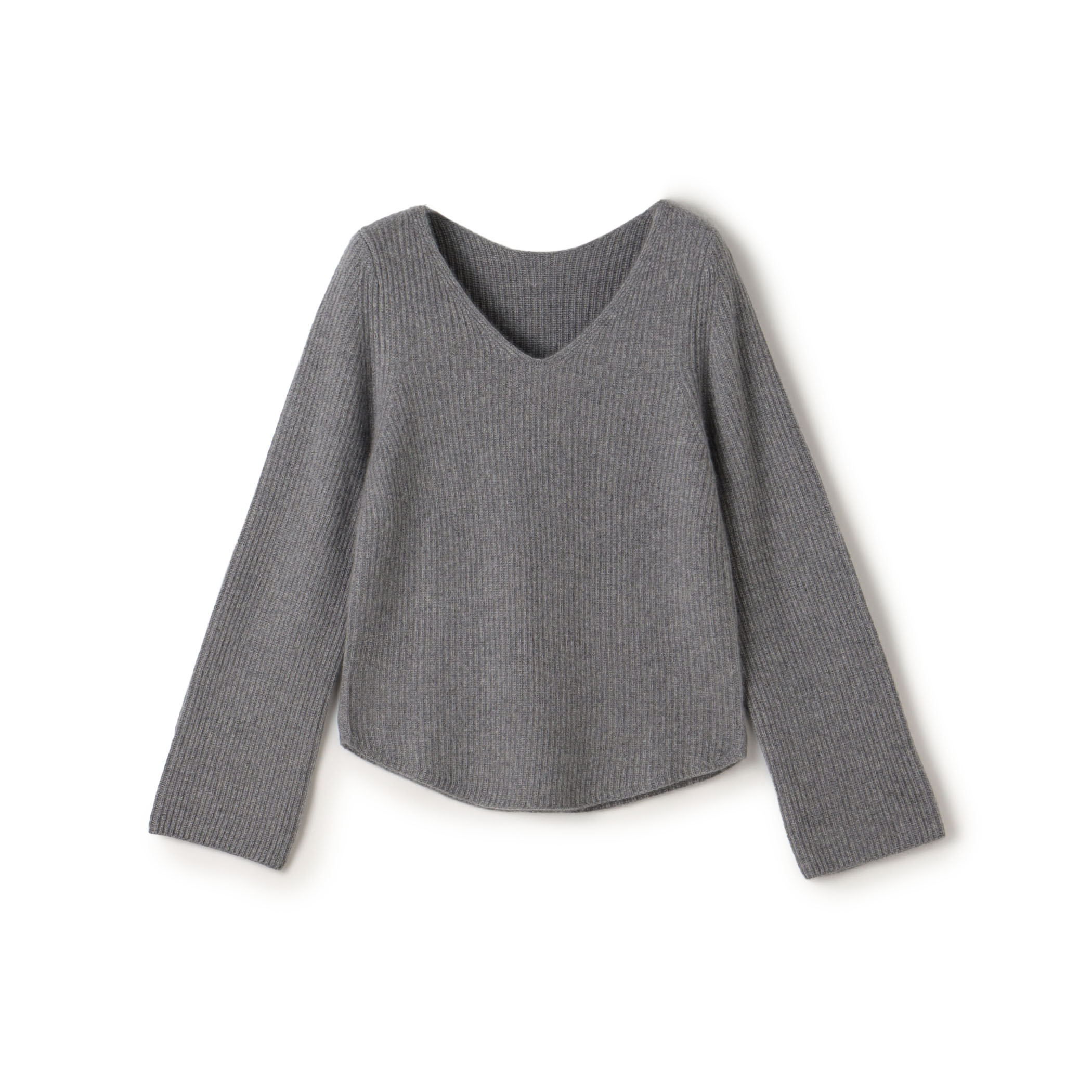 ベビーカシミヤ Vネックプルオーバー