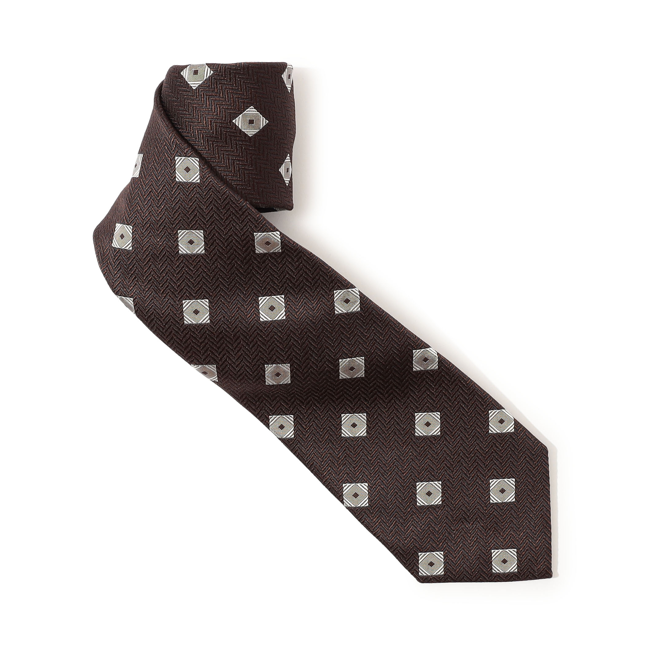 TOMORROWLAND シルクジャガード 小紋柄ネクタイ