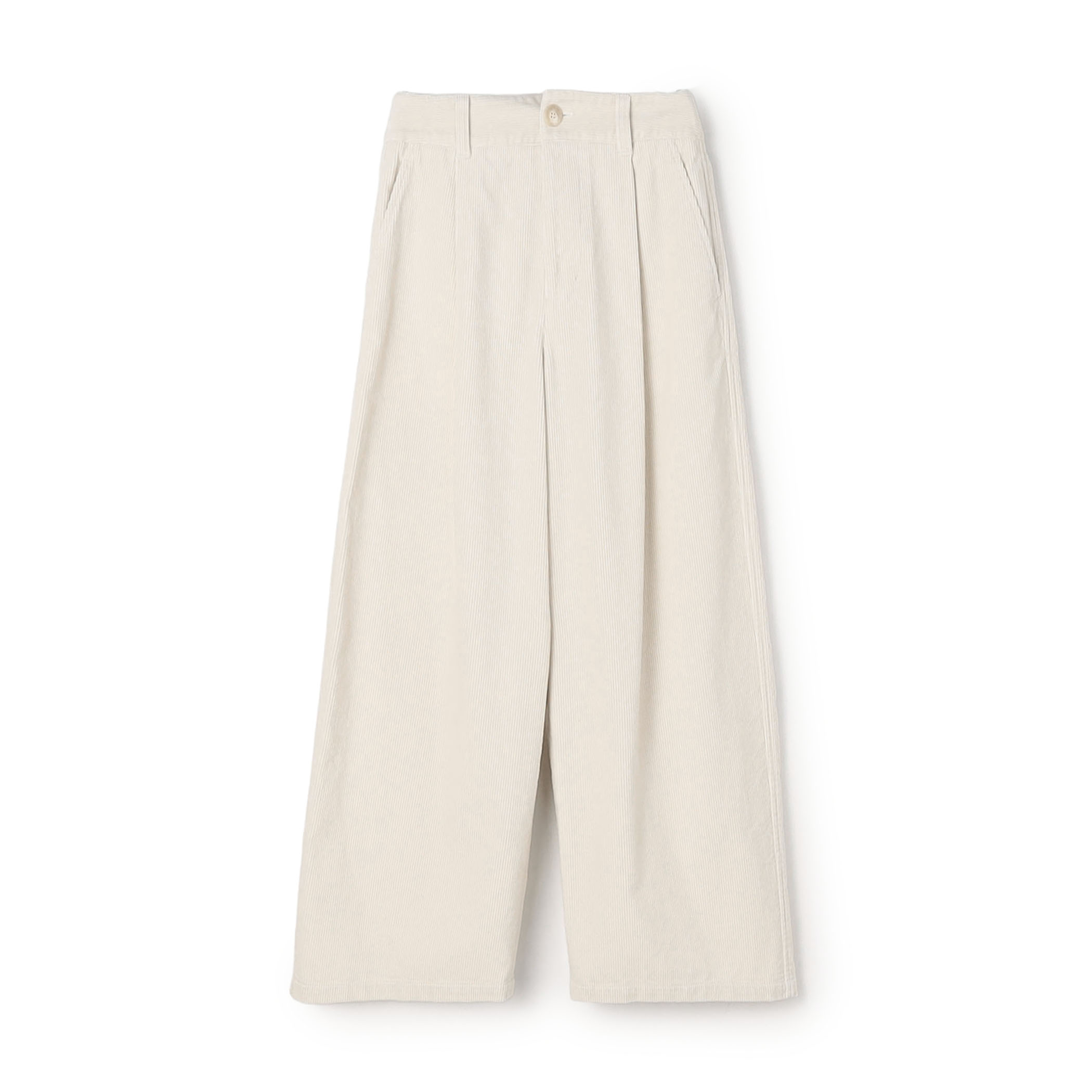 【WEB先行予約】シャンカールコットンコーデュロイ タックワイドパンツ