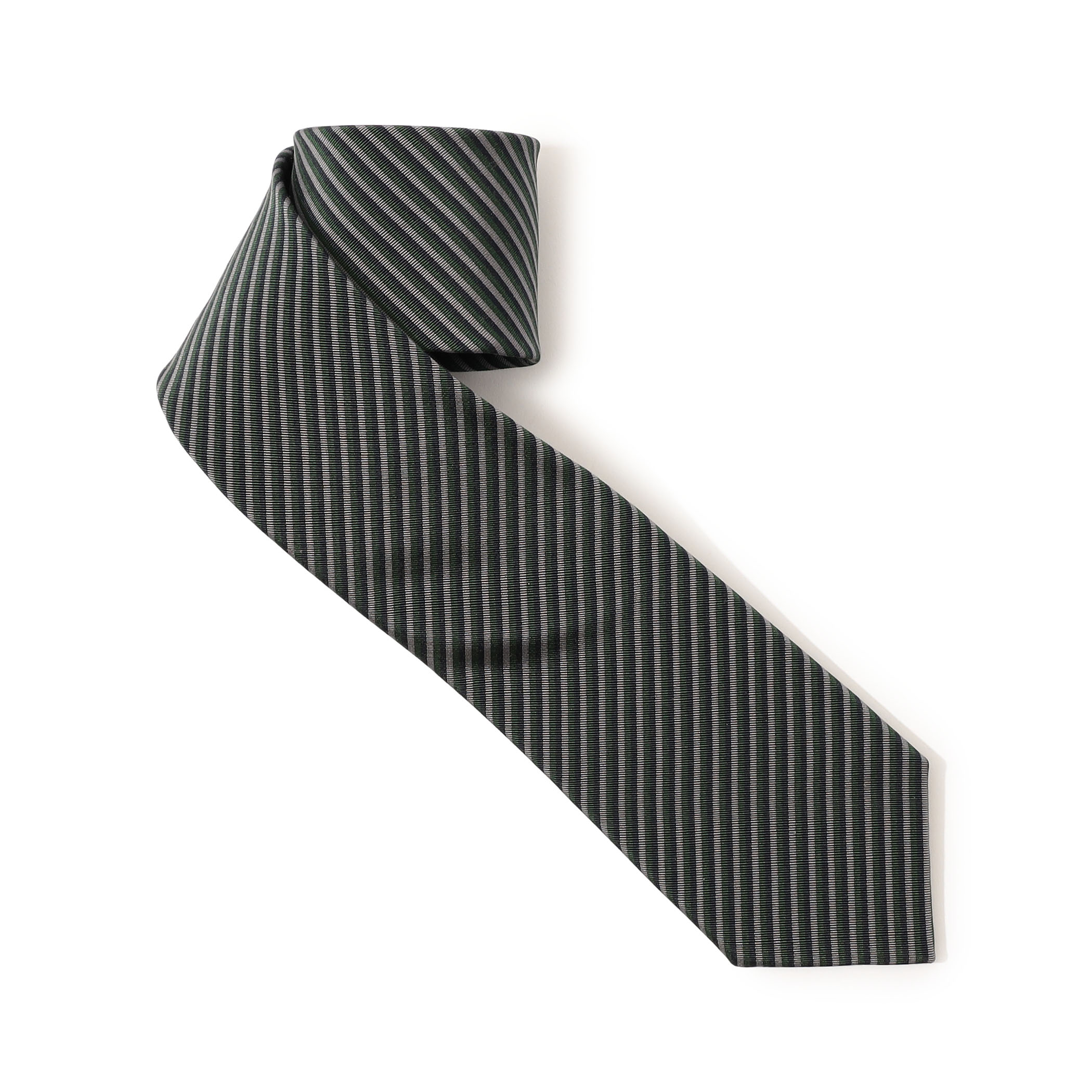 Atkinsons アイリッシュポプリン レジメンタルストライプネクタイ