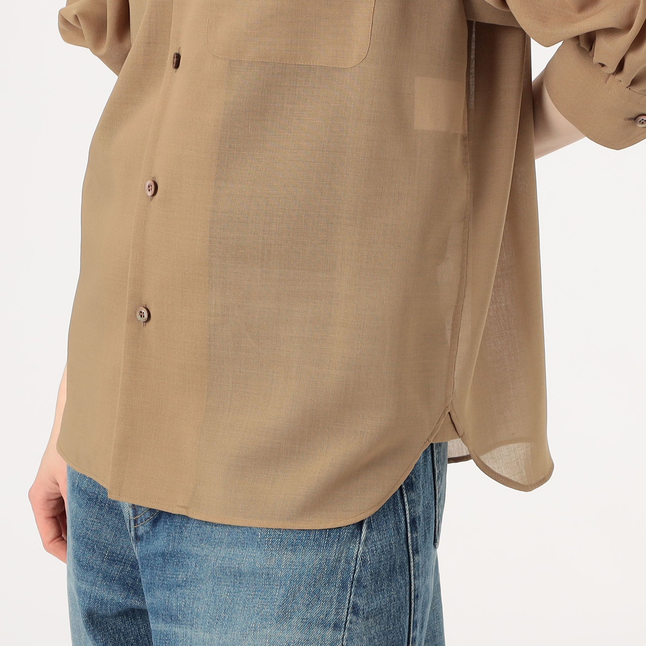 HYKE T/W VOILE BALLOON SLEEVE BLOUSE|トゥモローランド 公式通販 HYKE T/W VOILE BALLOON SLEEVE BLOUSE|トゥモローランド 公式通販