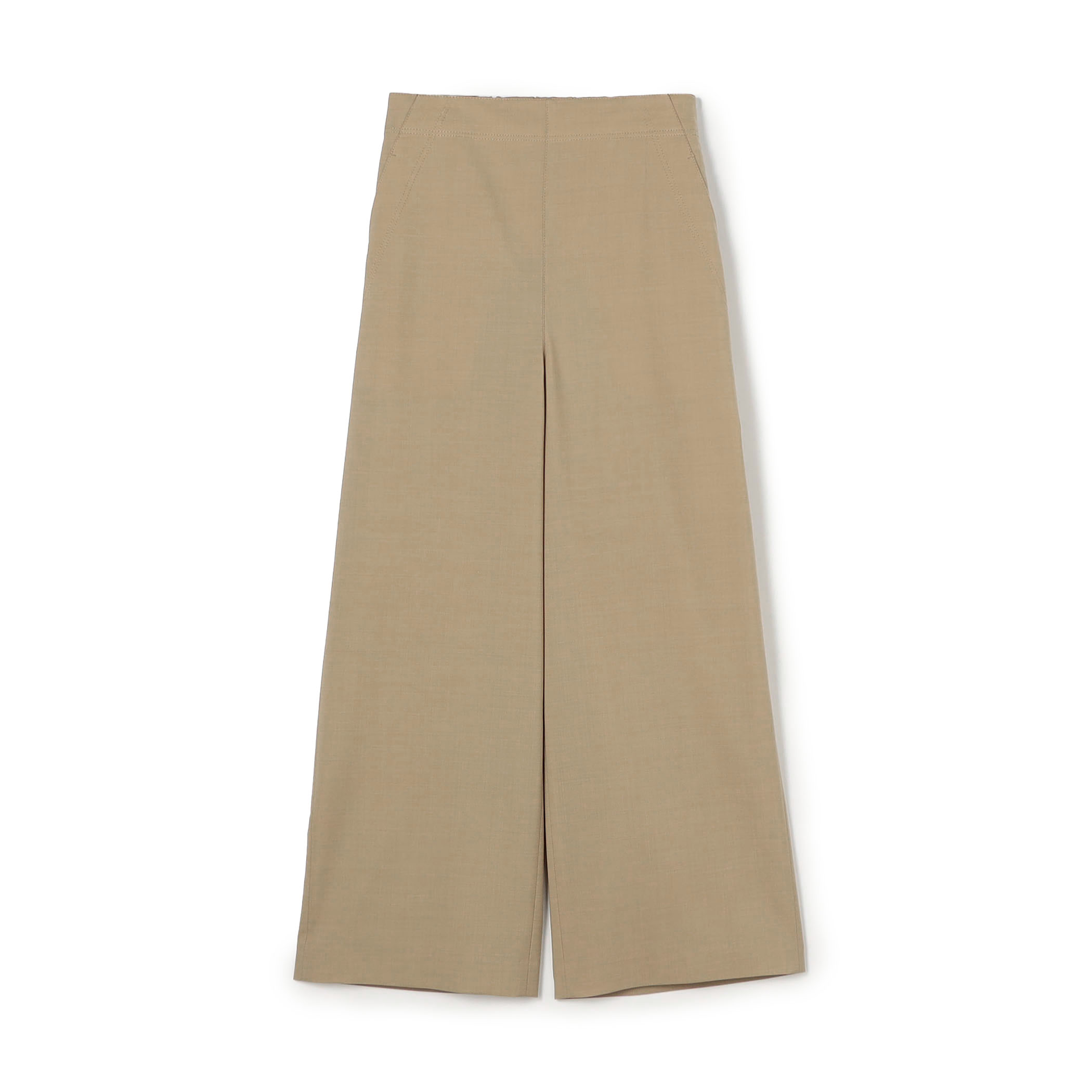 ポリエステルウールストレッチ フレアパンツ
