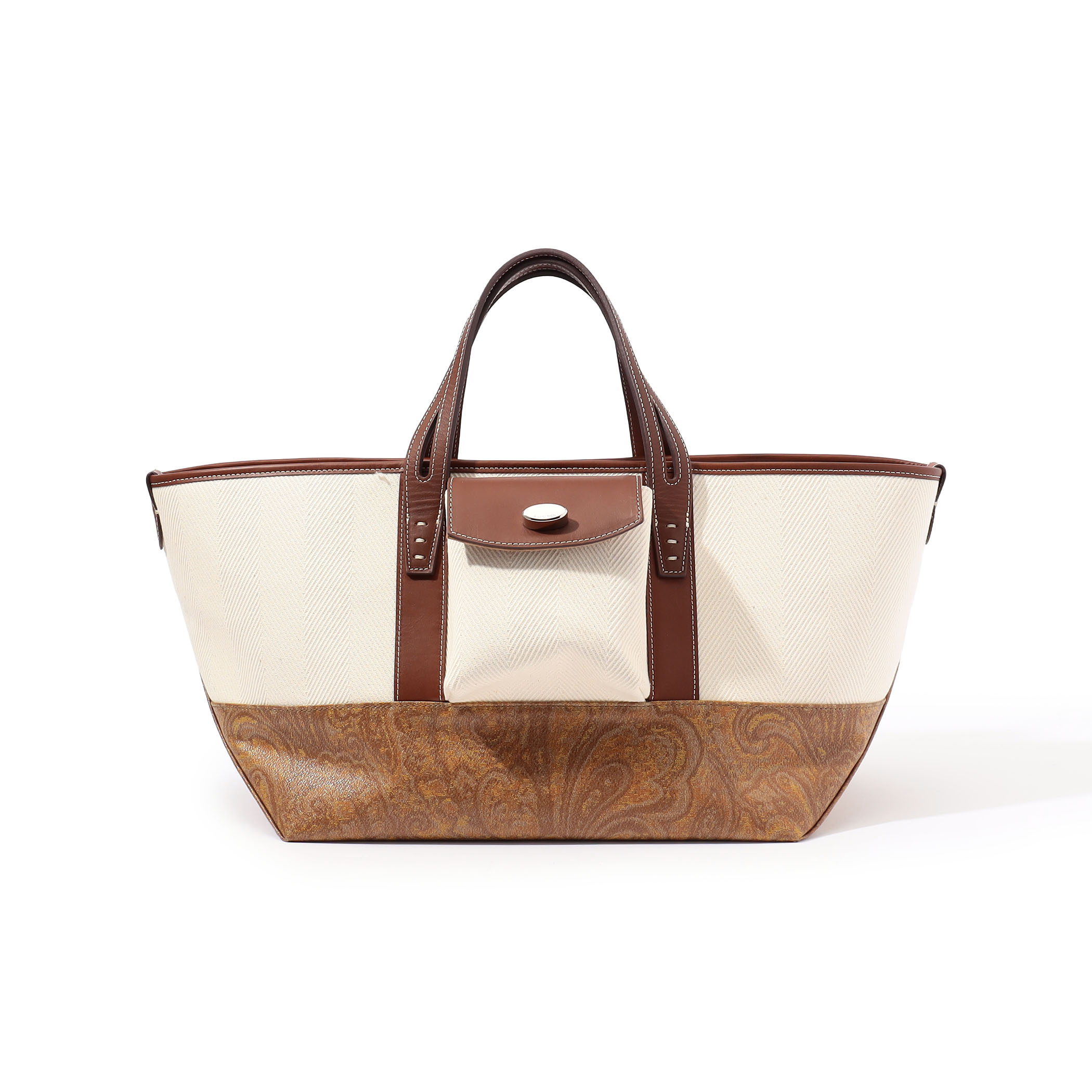 A VACATION LAND MUSTARD PAISLEY トートバッグ