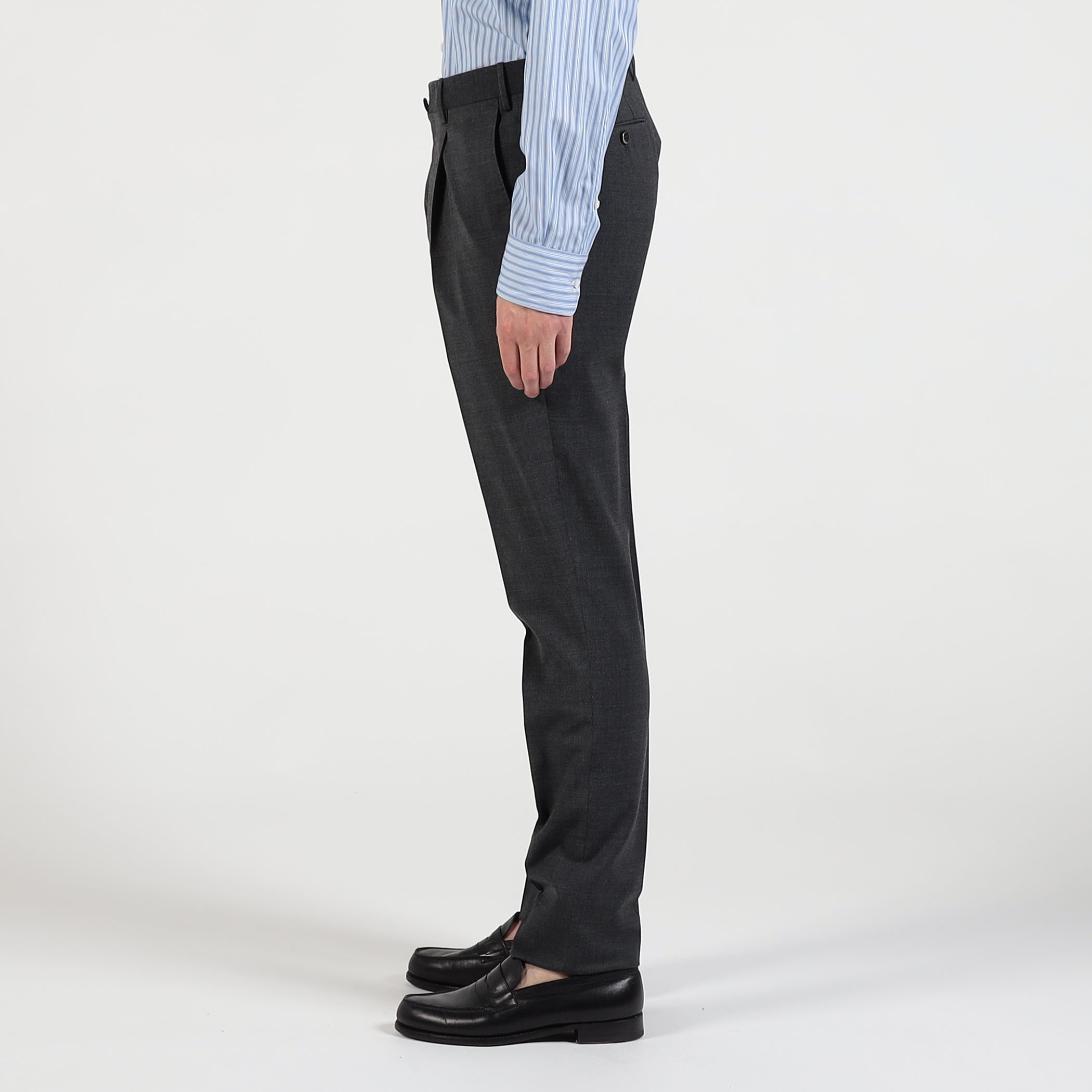 PT TORINO Gentleman Fit ポリエステルウール 1プリーツ スリム