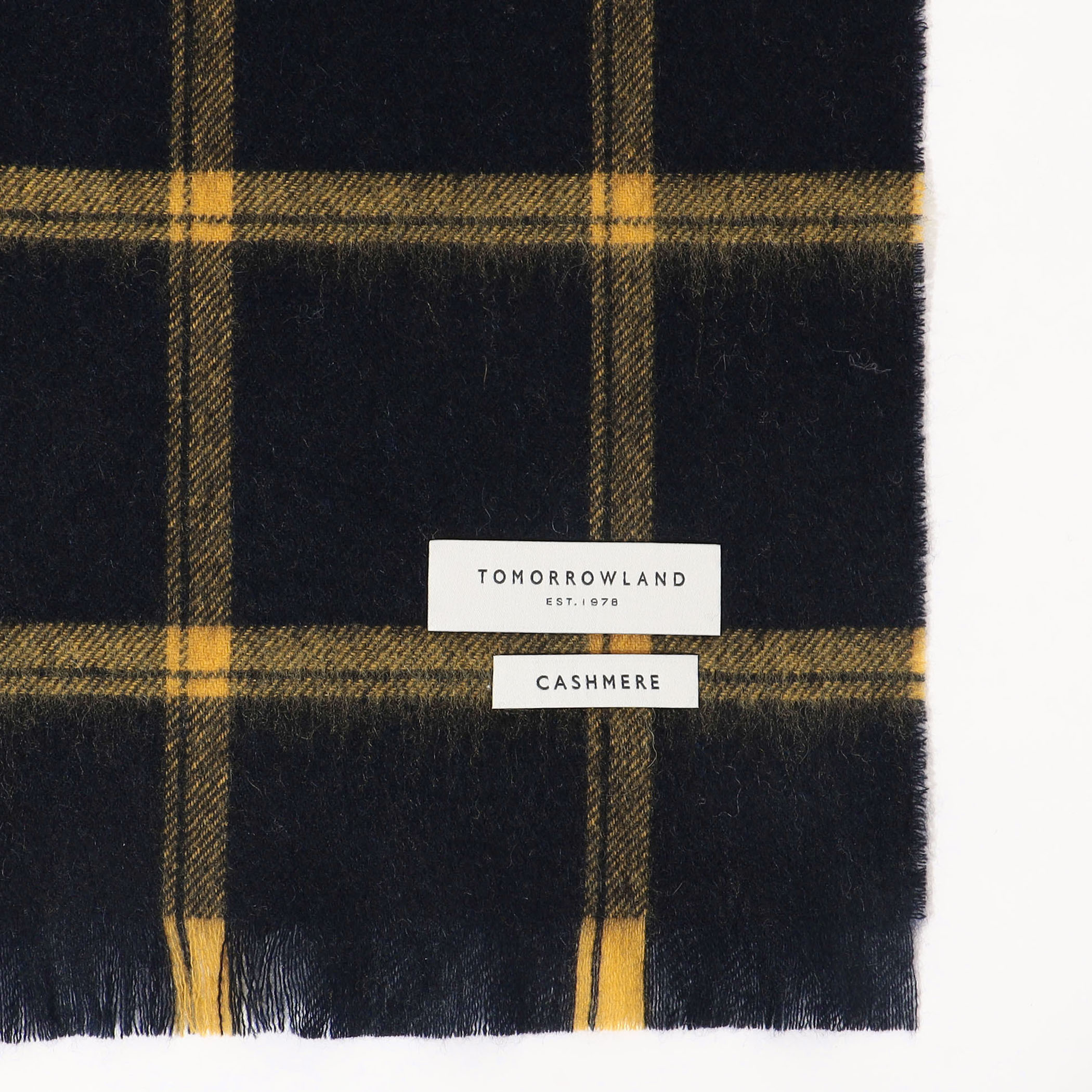□TOMORROWLAND カシミヤ チェック ミニマフラー｜トゥモローランド