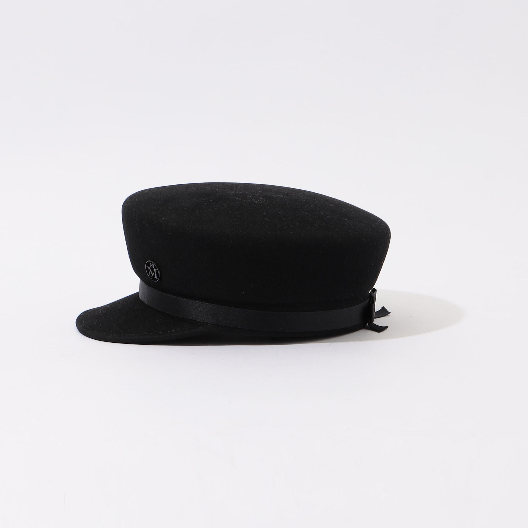 MAISON MICHEL Abby silky bow on wool felt cap｜トゥモローランド