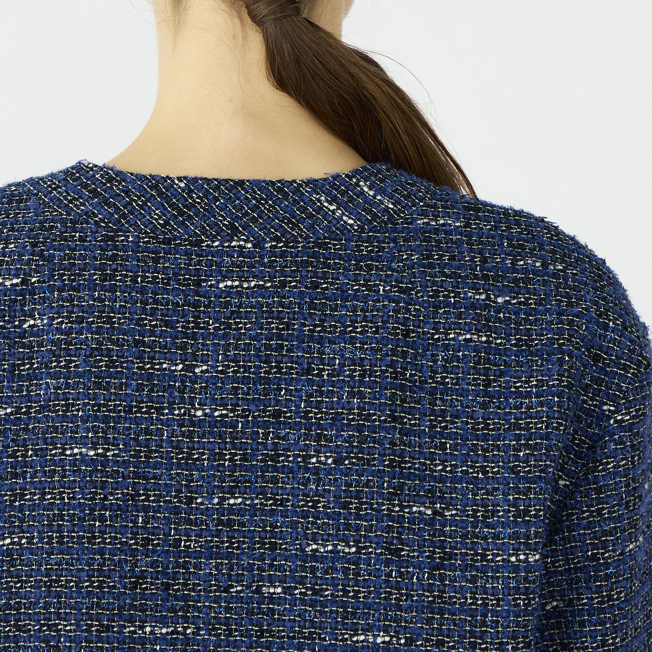 WEB先行予約】エアリーファンシーツイード Vカラージャケット