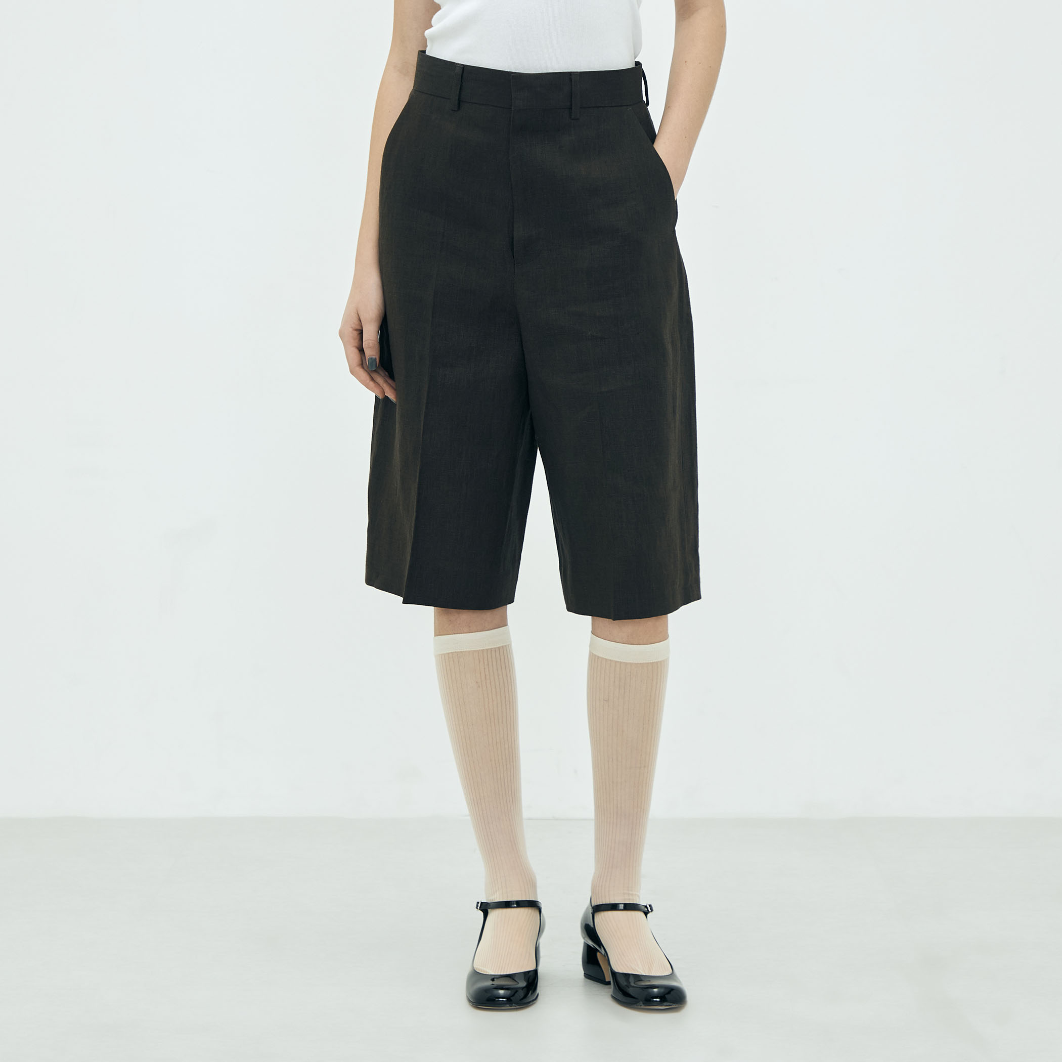 edition pourell リネン タックショートパンツ｜トゥモローランド 公式通販