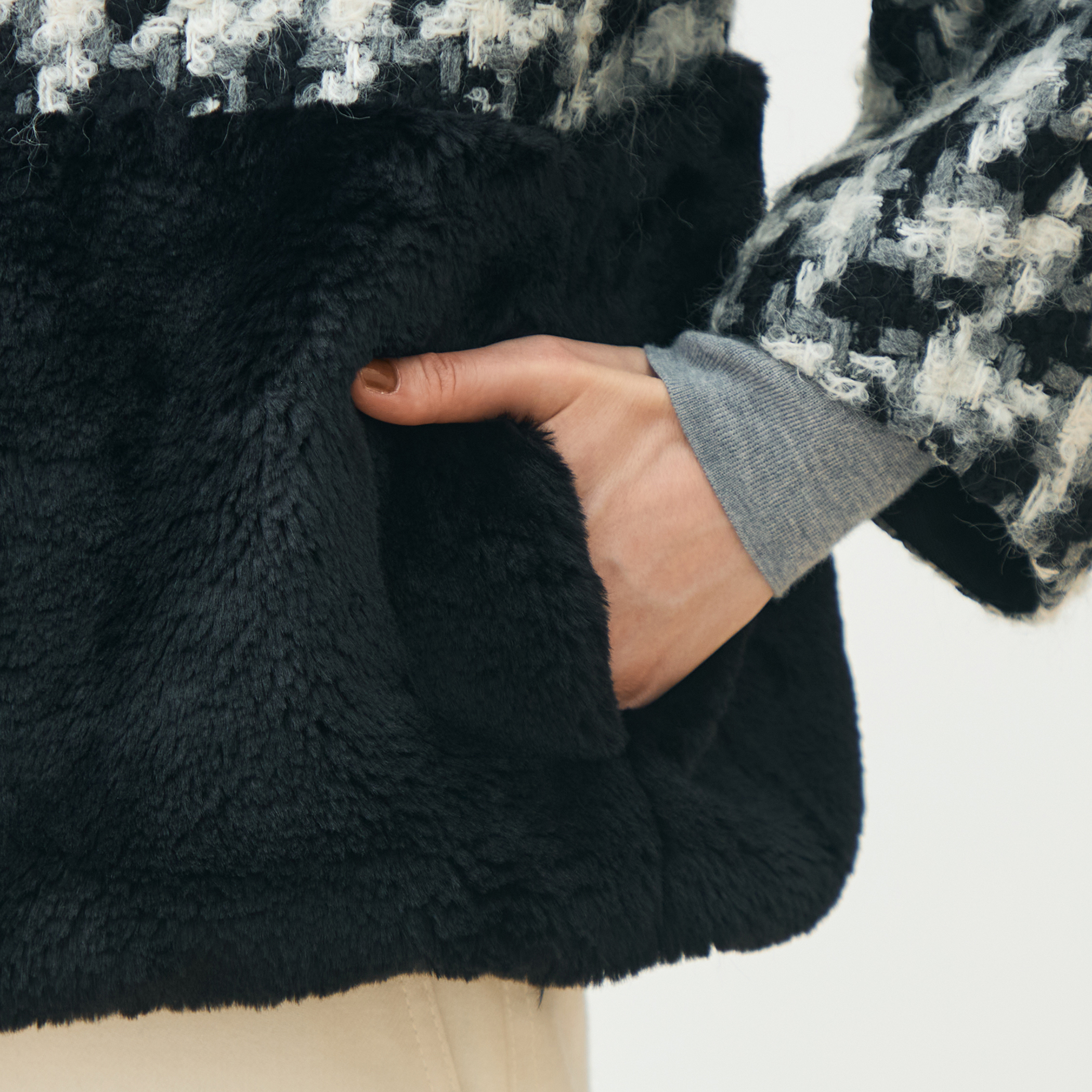 グリハウンドトゥース チェンジカラージャケット｜トゥモローランド