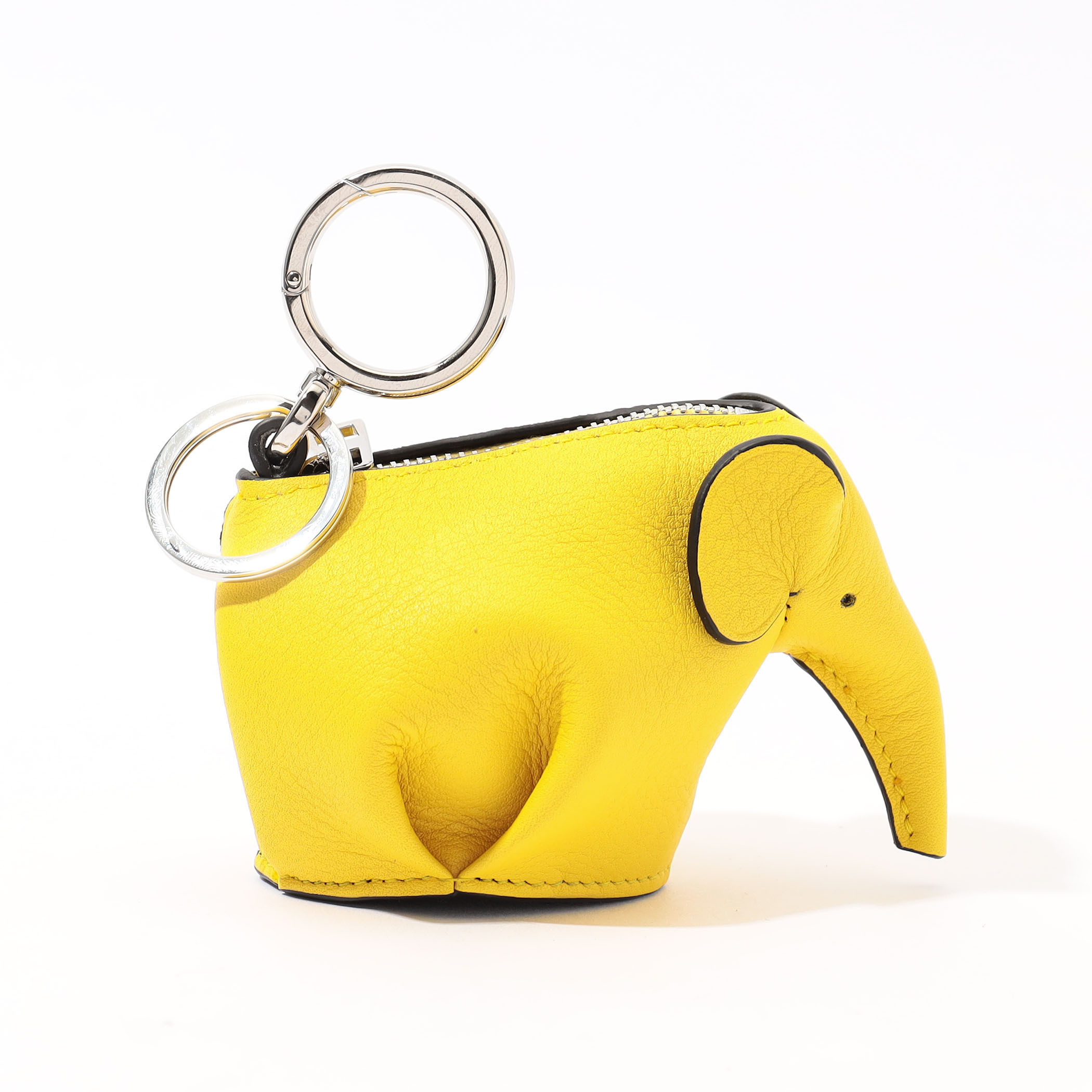 LOEWE エレファント チャーム ピンク レザー【431