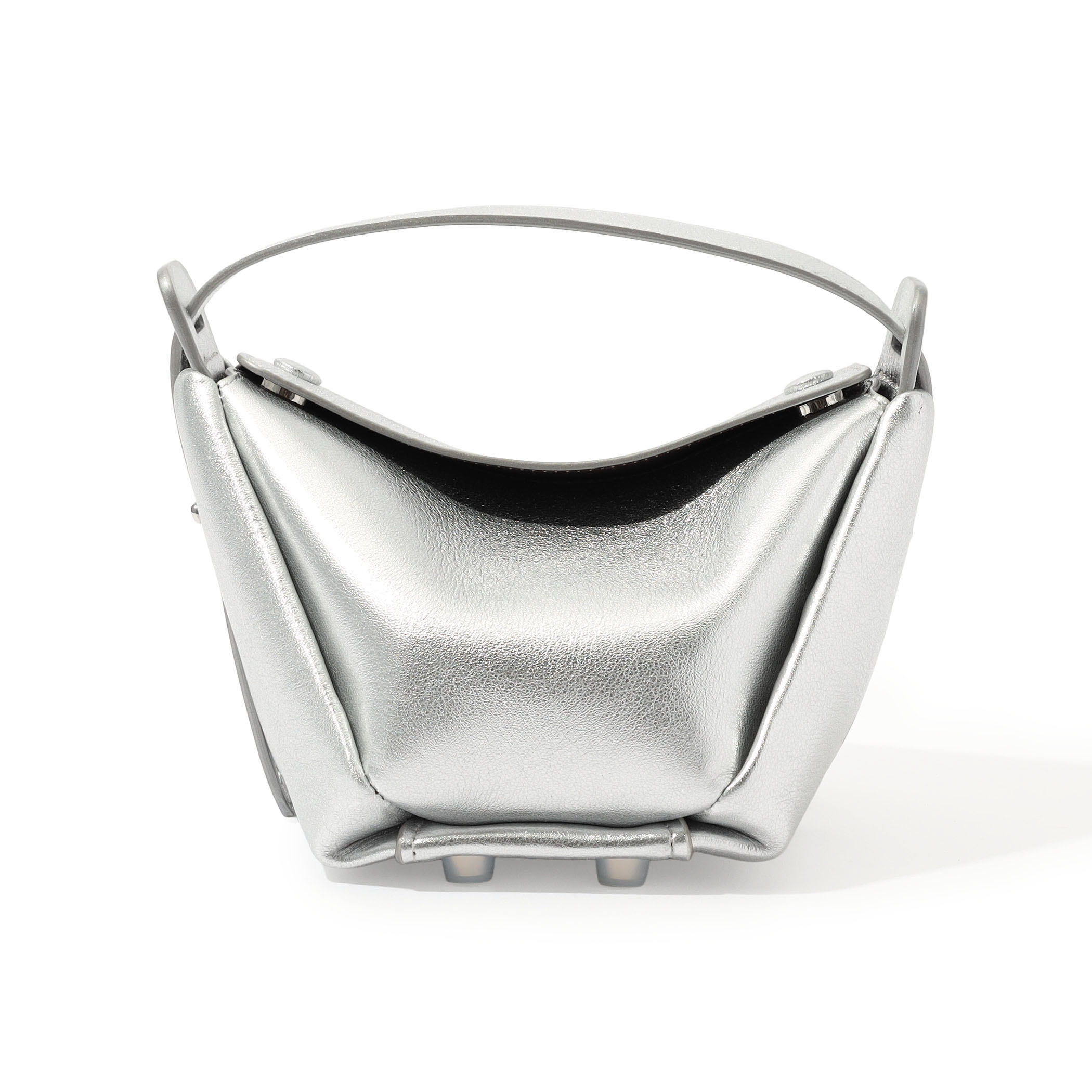 ADVENE MINI AGE METALLIC レザー ハンドバッグ