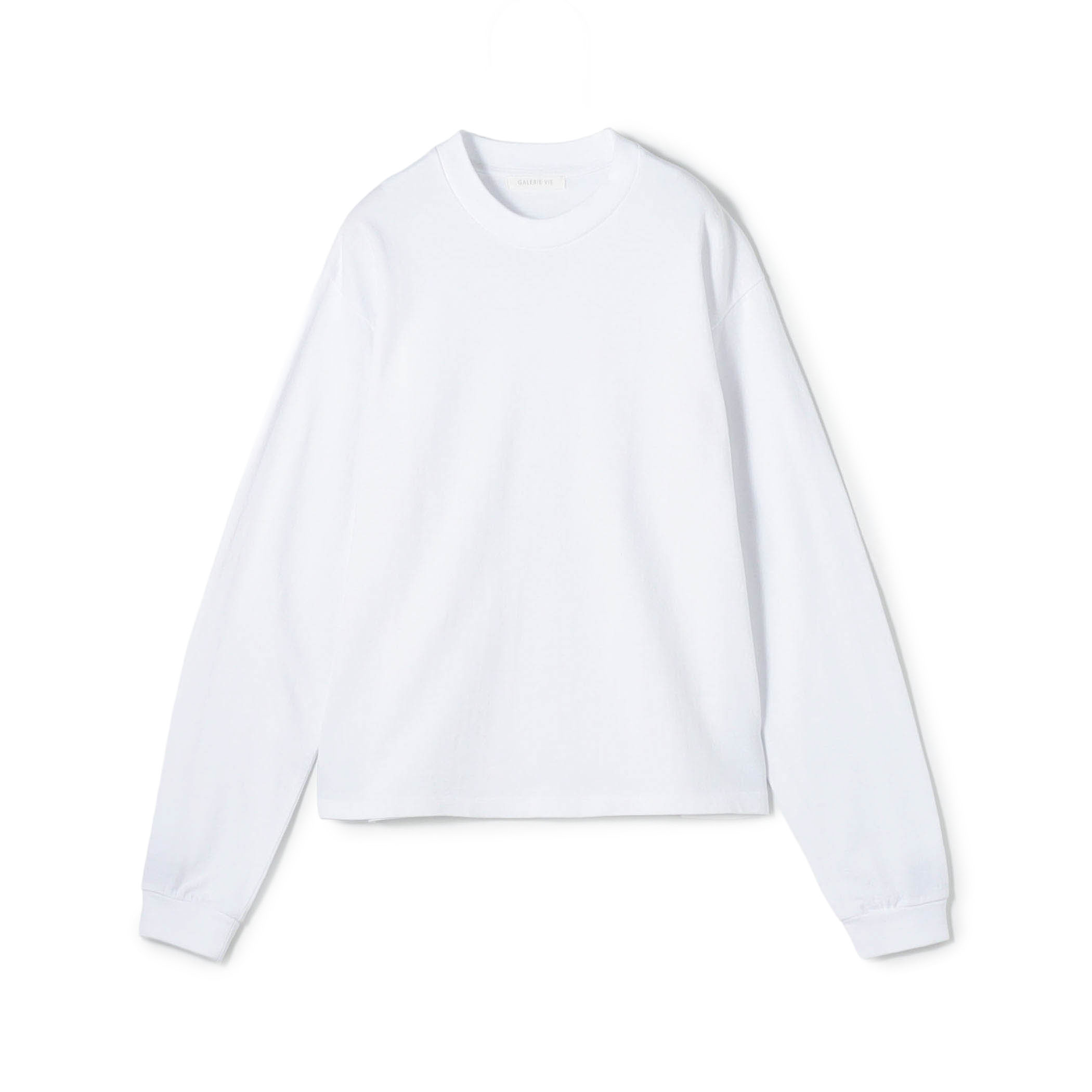 コットン吊り天竺 ロングスリーブプルオーバー