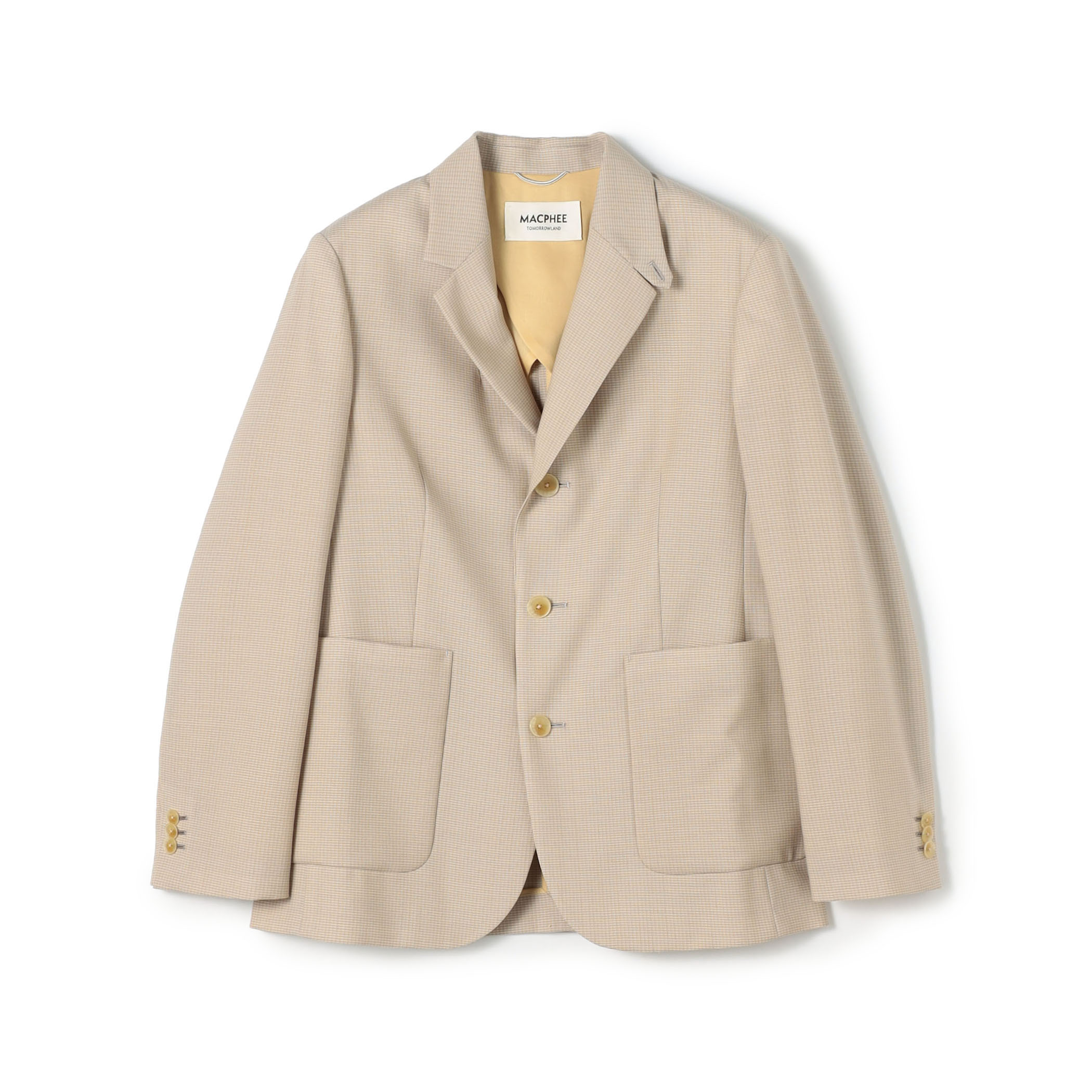 ウールカームスキン テーラードジャケット