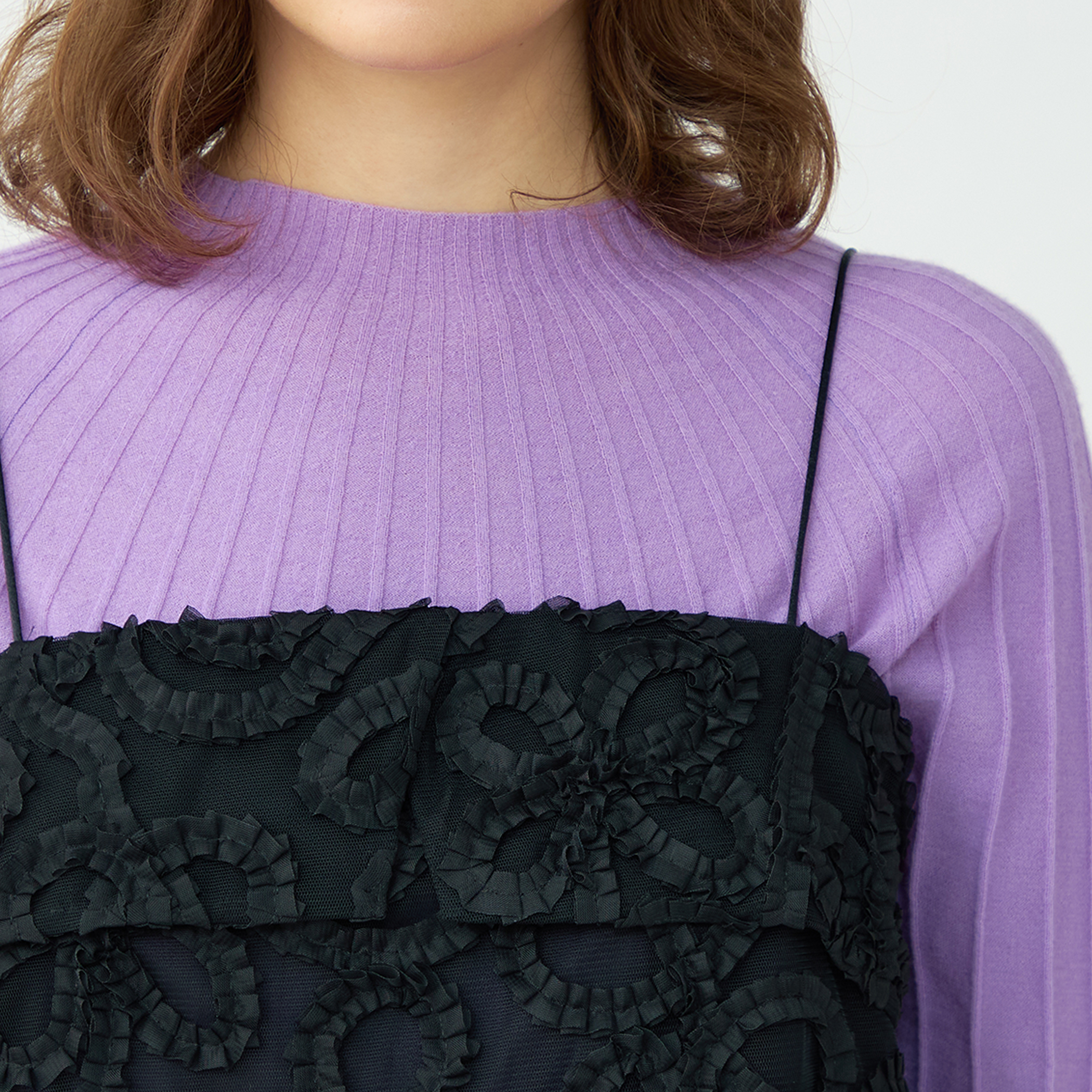 BALLSEY トゥモローランド　キャミソールブラウス ドロップスパングルエンブロイダリー キャミソールブラウス