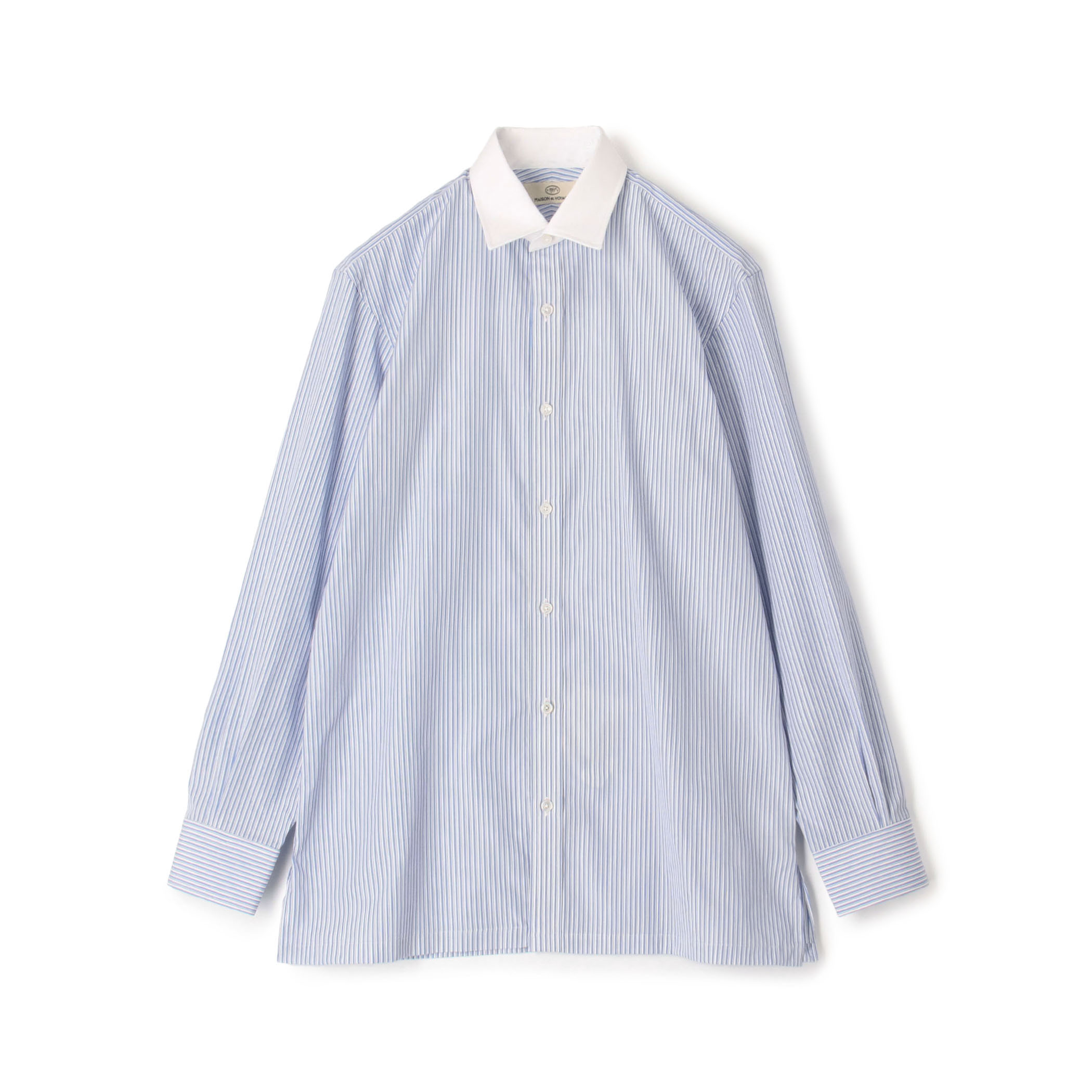 120/2コットンブロード クレリック ショートポインテッドレギュラーカラーシャツ