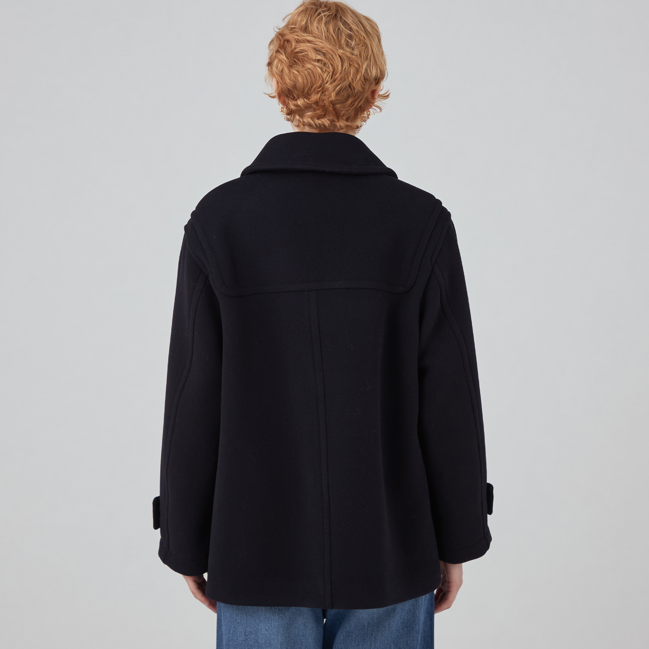 ウールナイロンメルトン ダッフルショートコート｜トゥモローランド